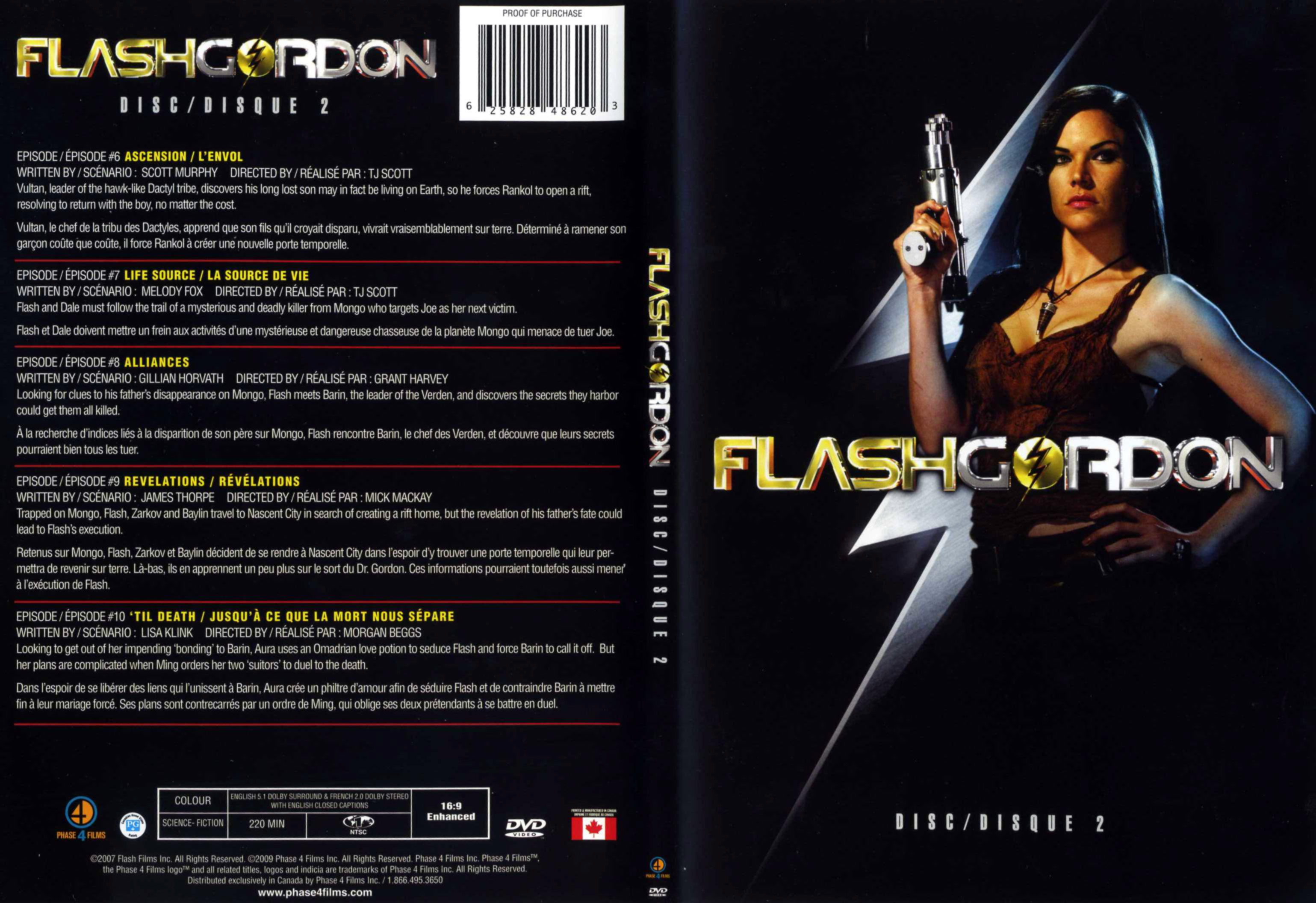 Jaquette DVD Flash Gordon Saison 1 DVD 2
