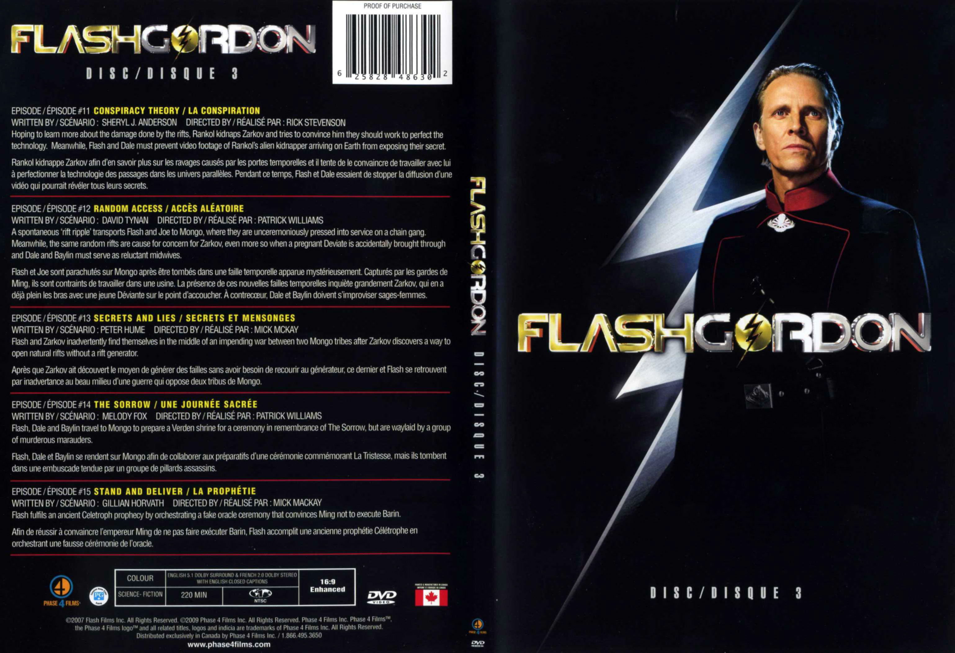 Jaquette DVD Flash Gordon Saison 1 DVD 3