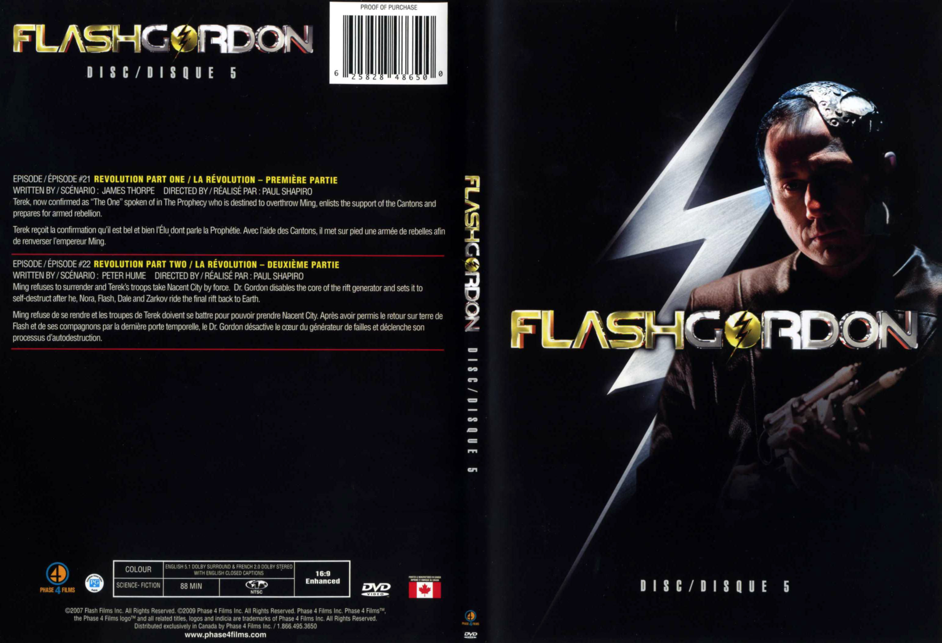 Jaquette DVD Flash Gordon Saison 1 DVD 5