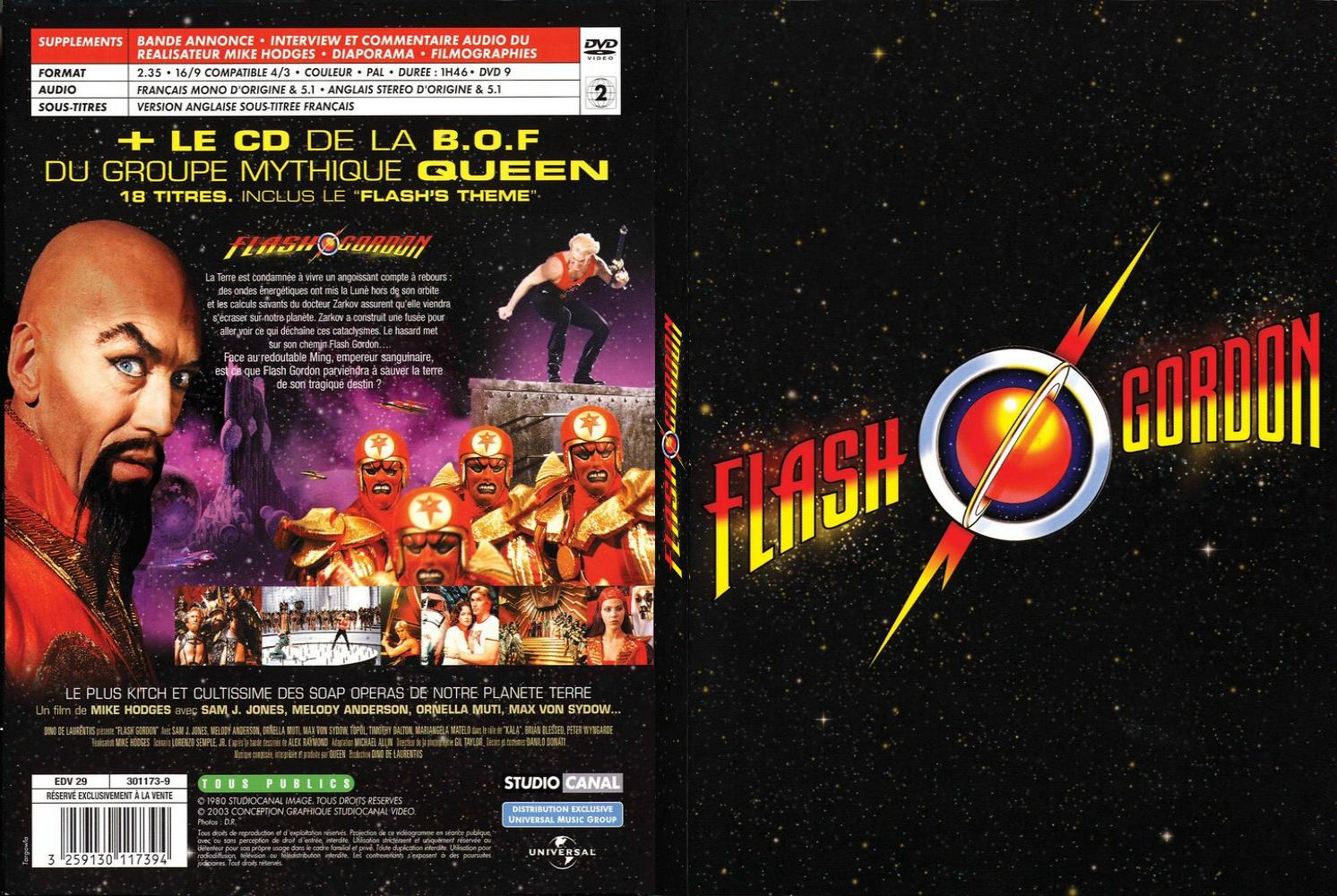 Jaquette DVD Flash Gordon - SLIM
