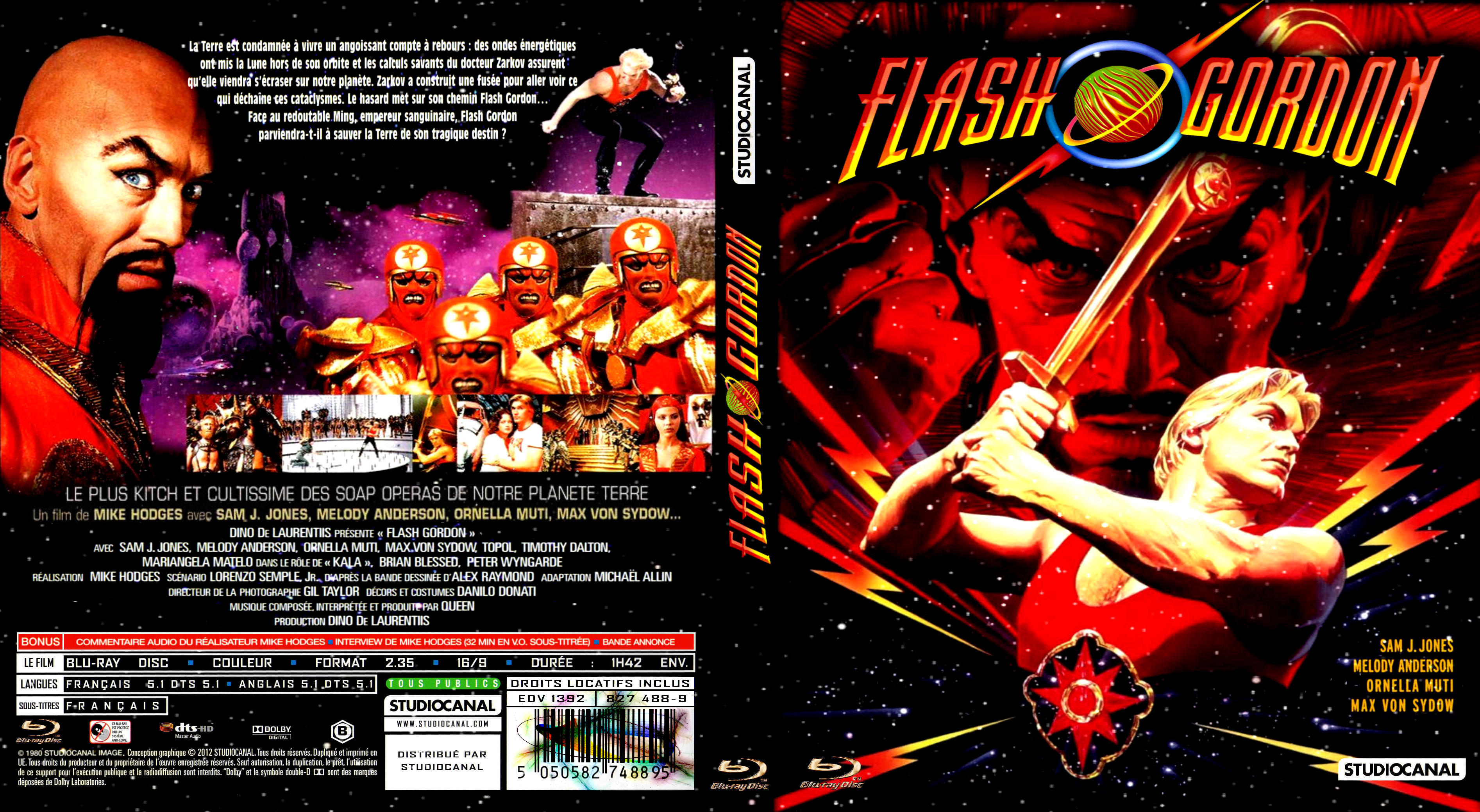 Jaquette DVD Flash Gordon custom (BLU-RAY)