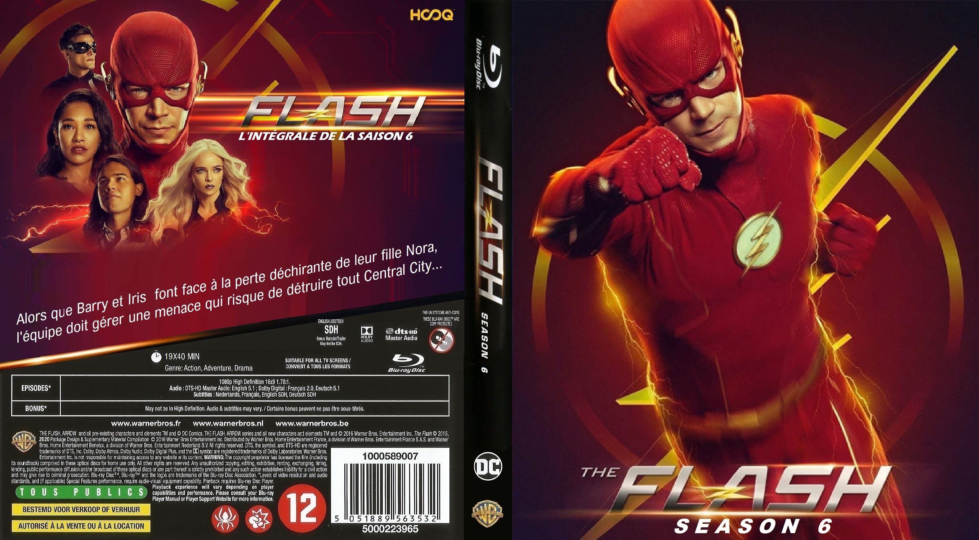 Jaquette DVD Flash saison 6 custom (BLU-RAY)