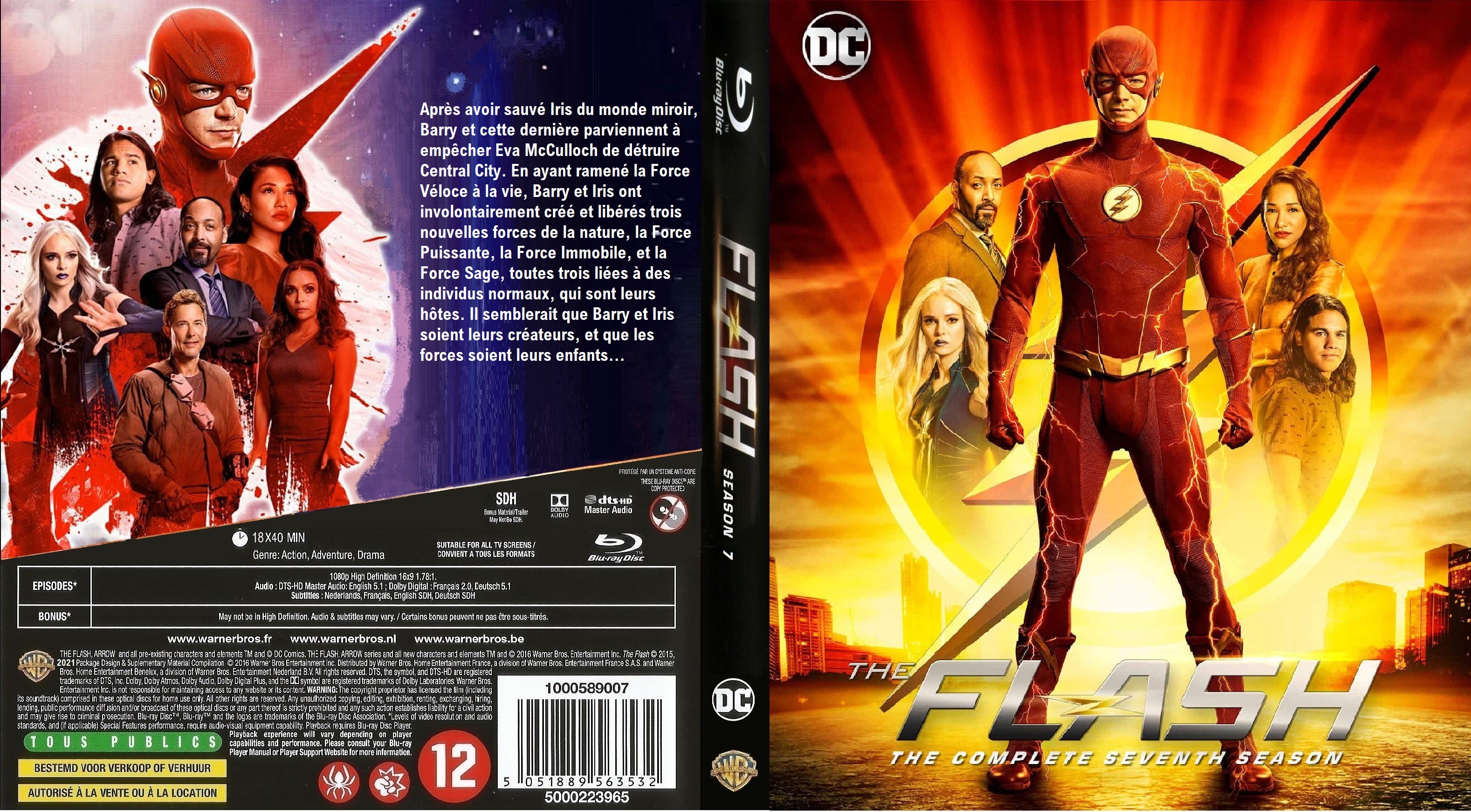 Jaquette DVD Flash saison 7 custom (BLU-RAY)