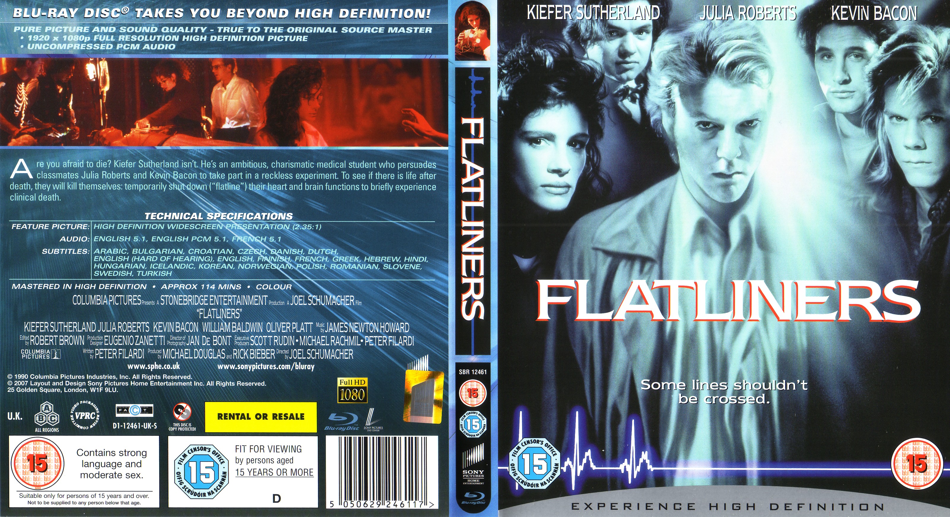 Jaquette DVD Flatliners (BLU-RAY)
