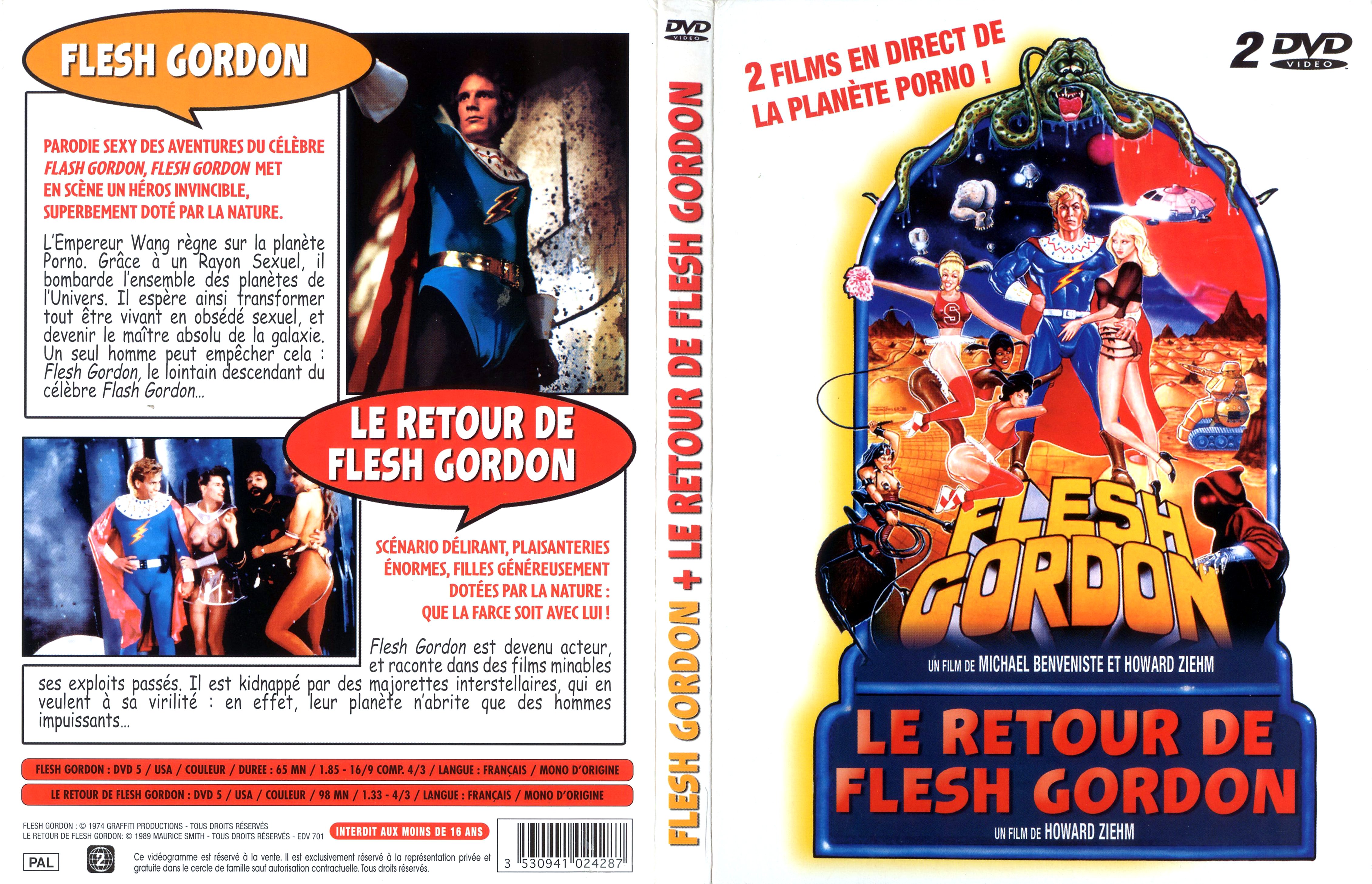 Jaquette DVD Flesh Gordon + Le retour de Flesh Gordon 