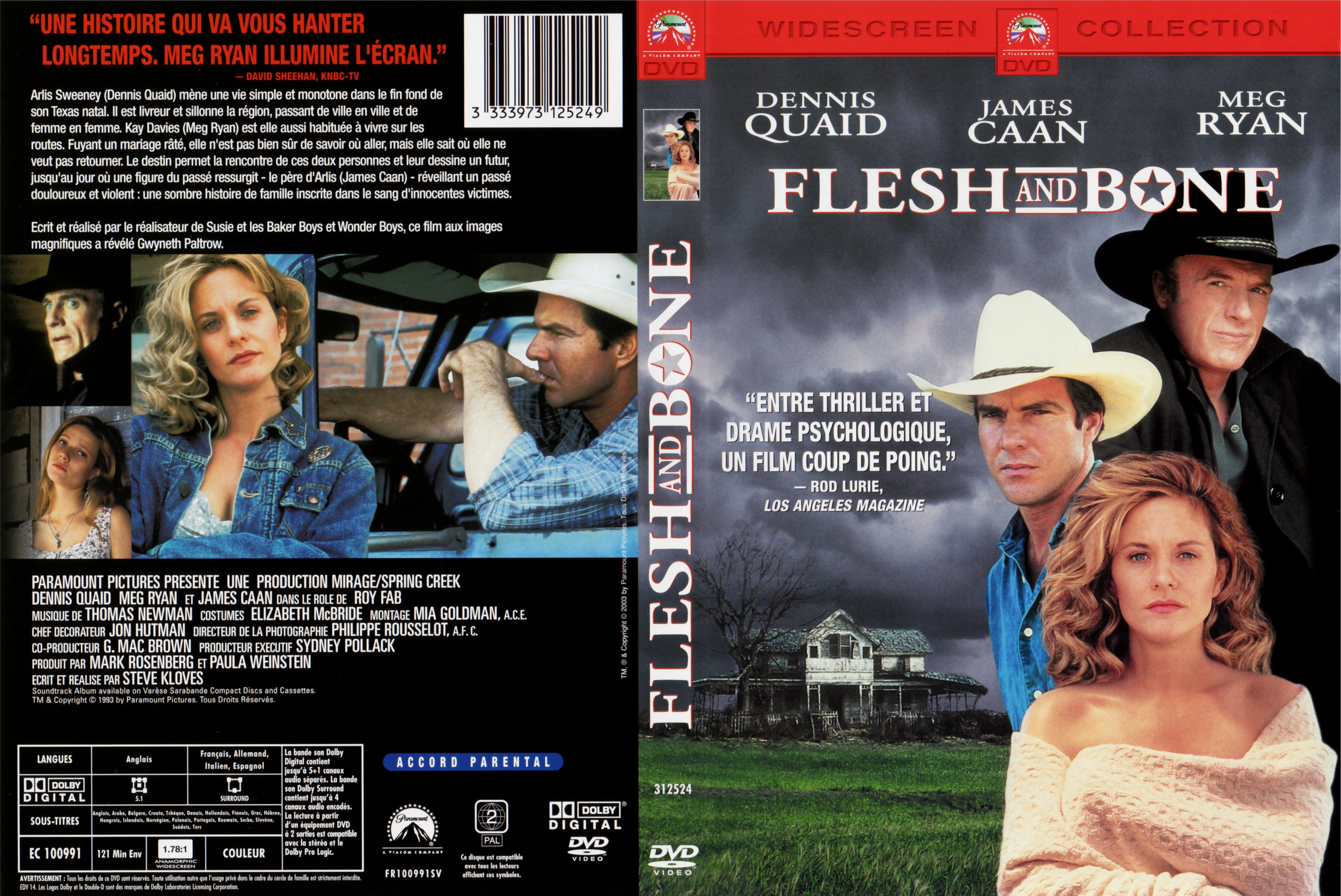 Jaquette DVD Flesh and Bone