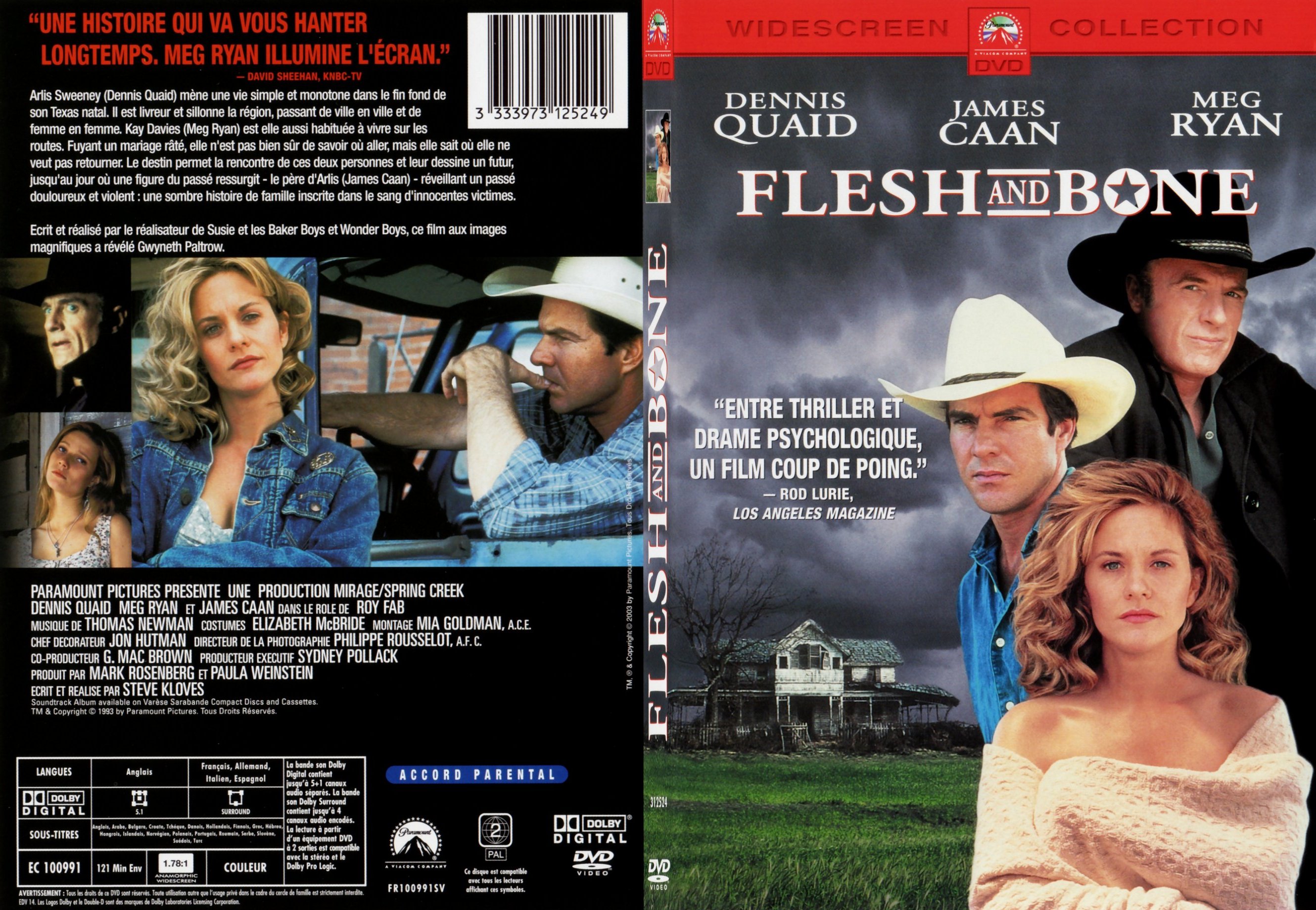 Jaquette DVD Flesh and Bone - SLIM