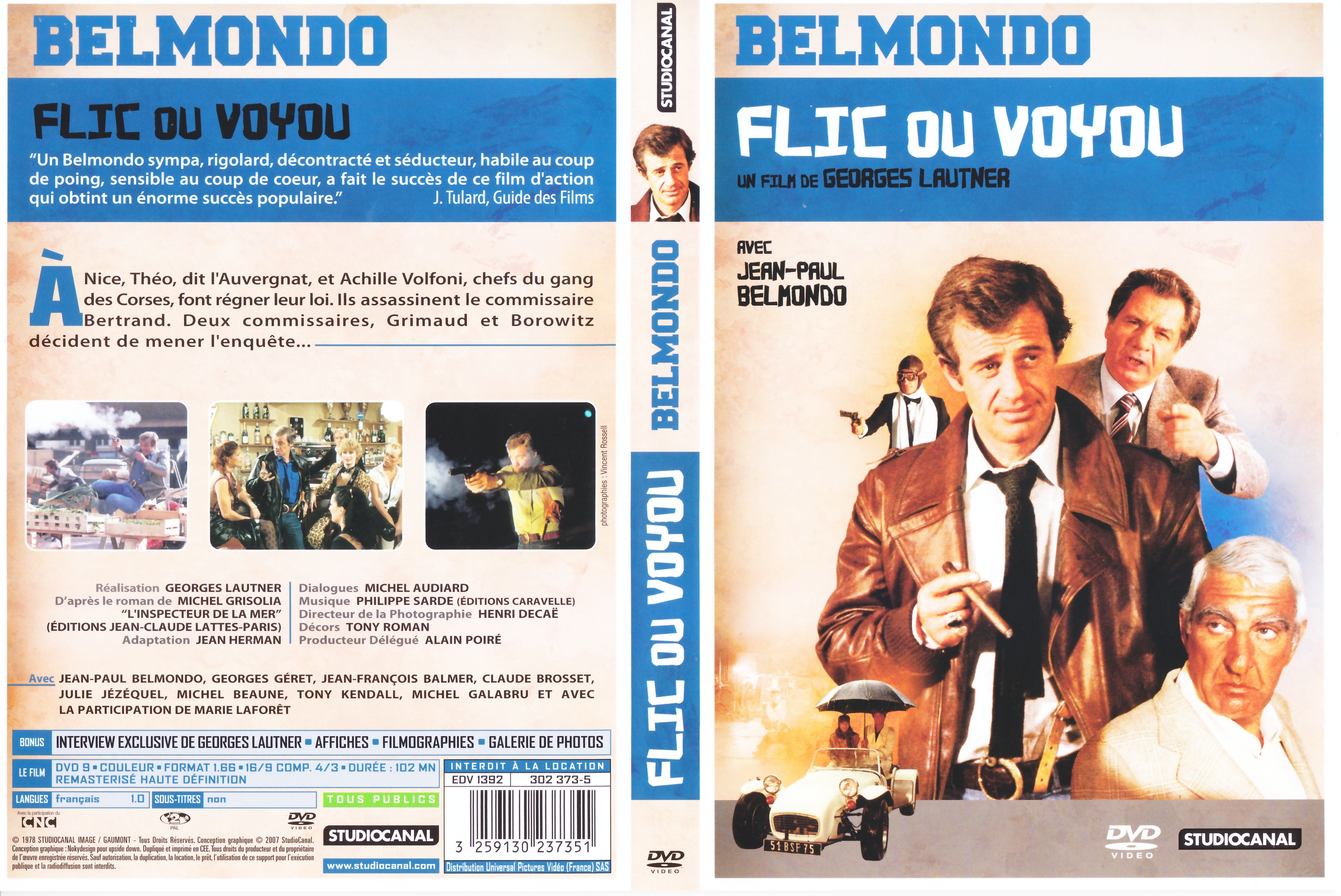 Jaquette DVD Flic ou Voyou v5