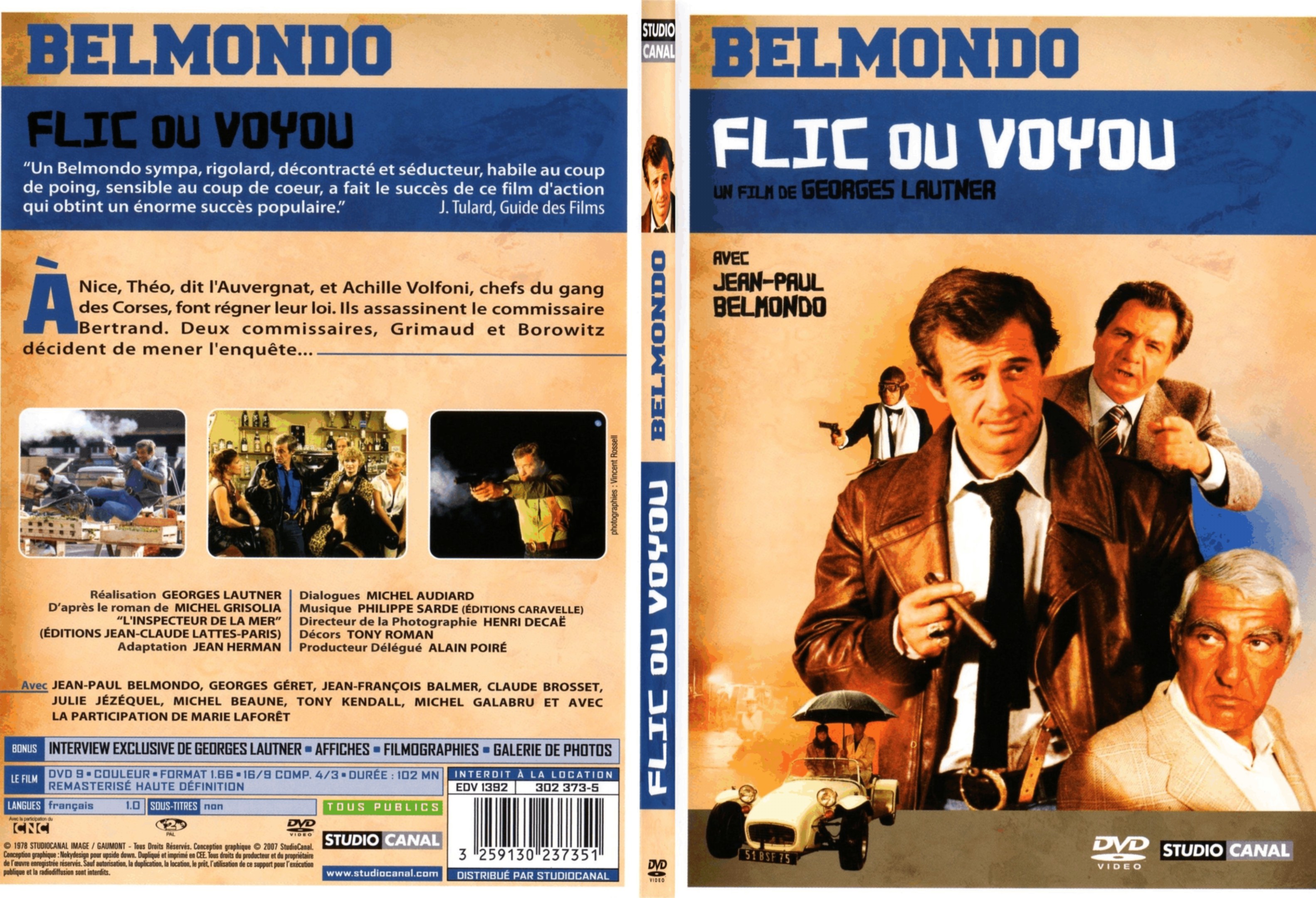 Jaquette DVD Flic ou voyou - SLIM