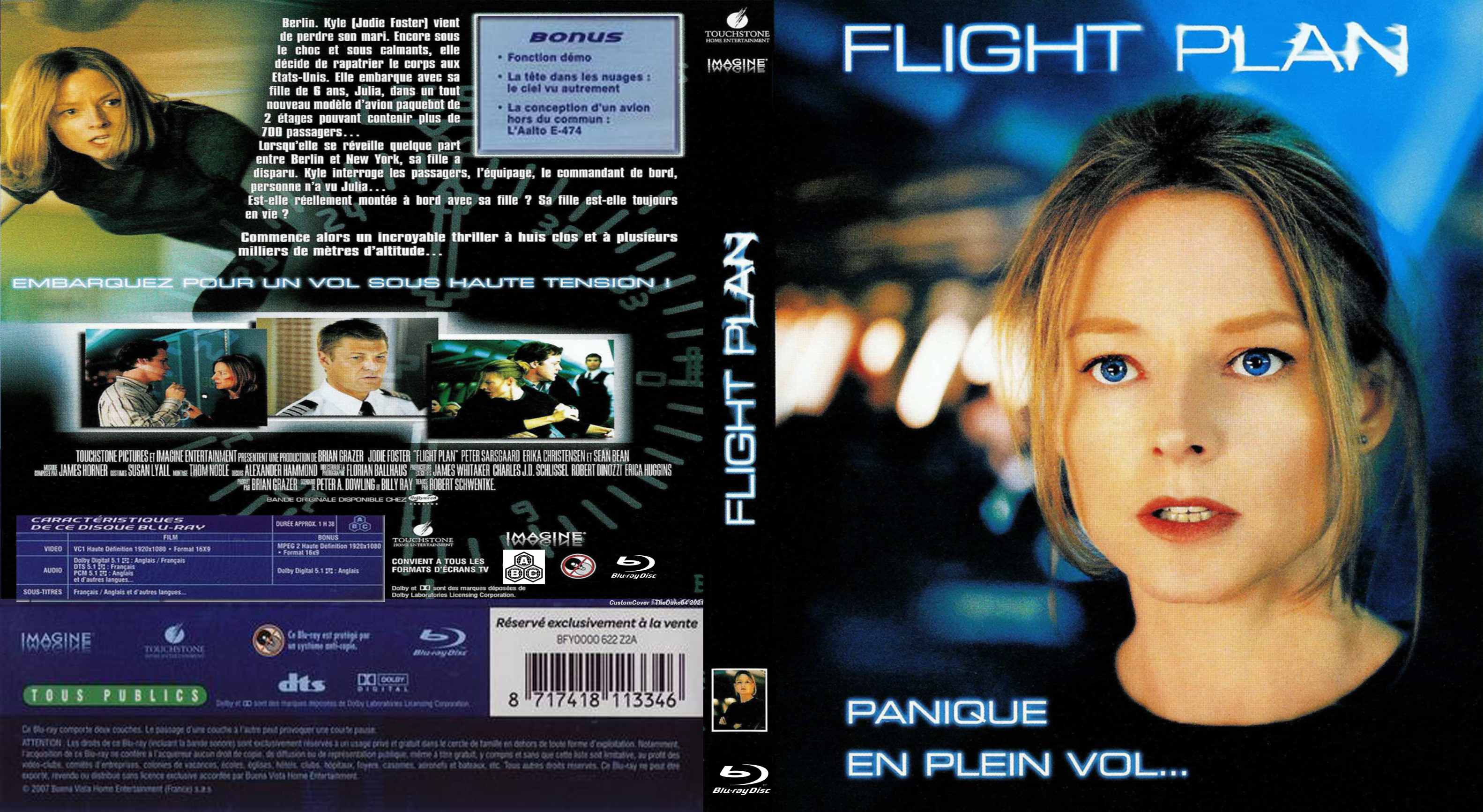 Jaquette DVD Flight Plan custom (BLU-RAY)