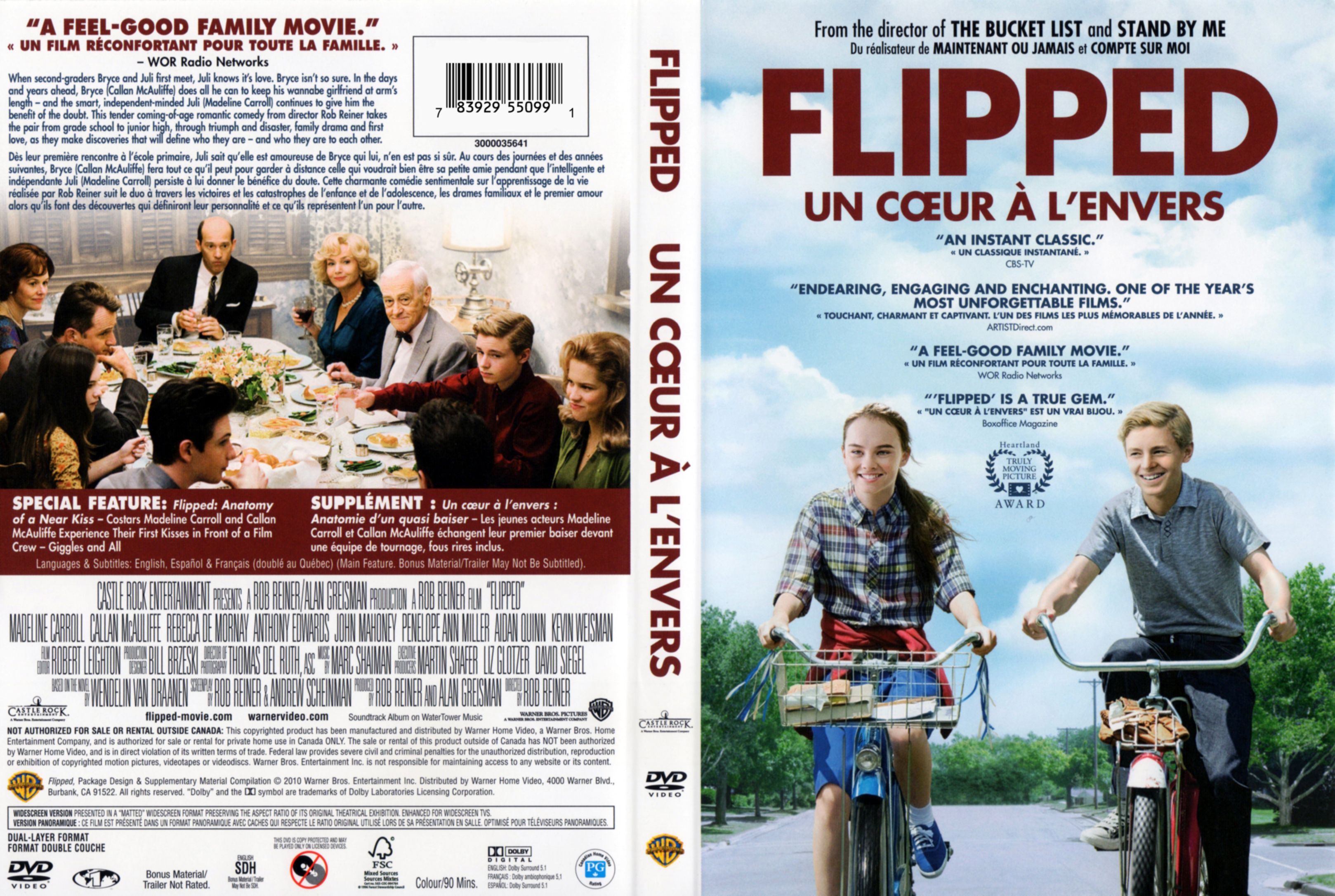 Jaquette DVD Flipped - Un coeur  l