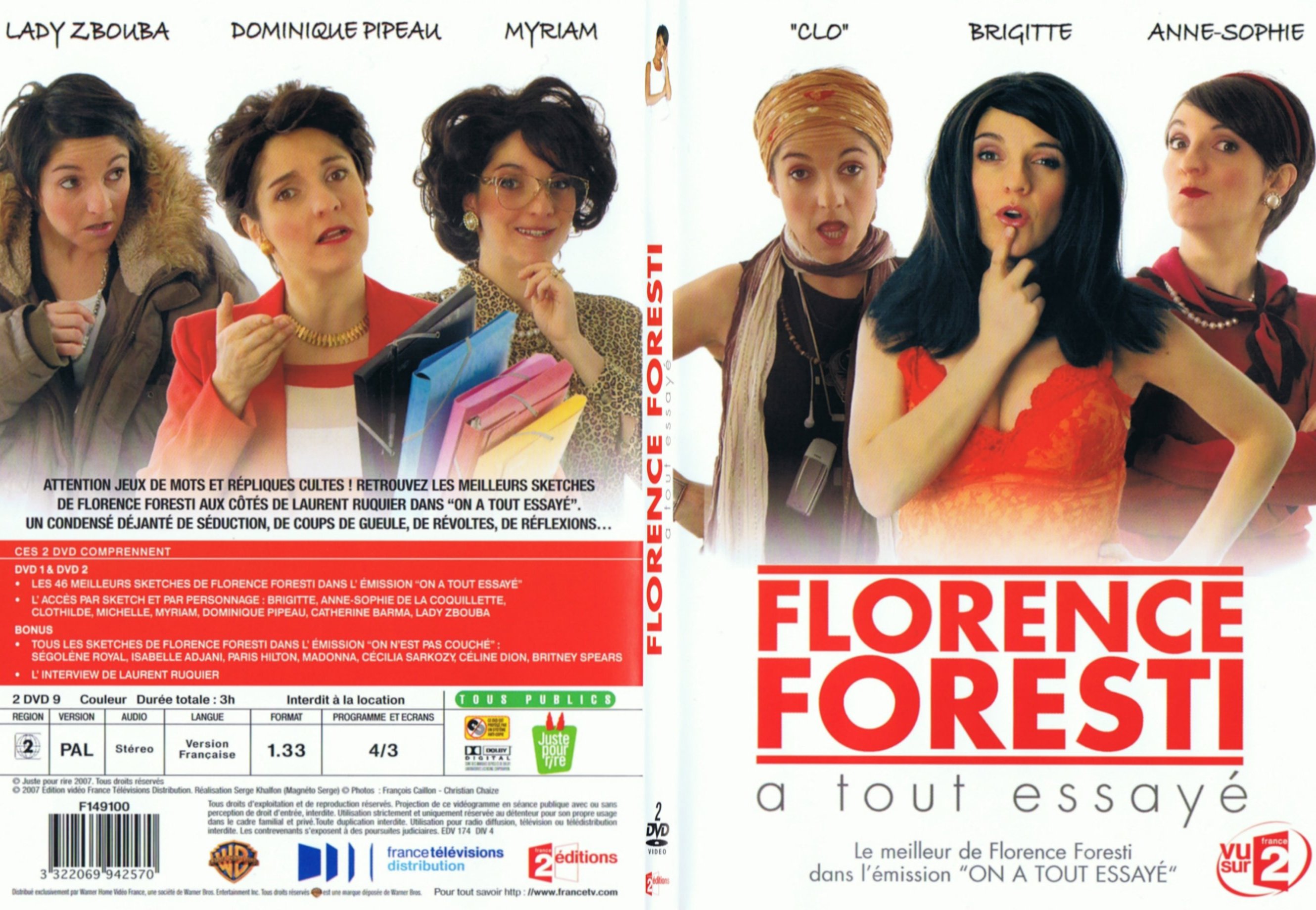 Jaquette DVD Florence Foresti a tout essay - SLIM