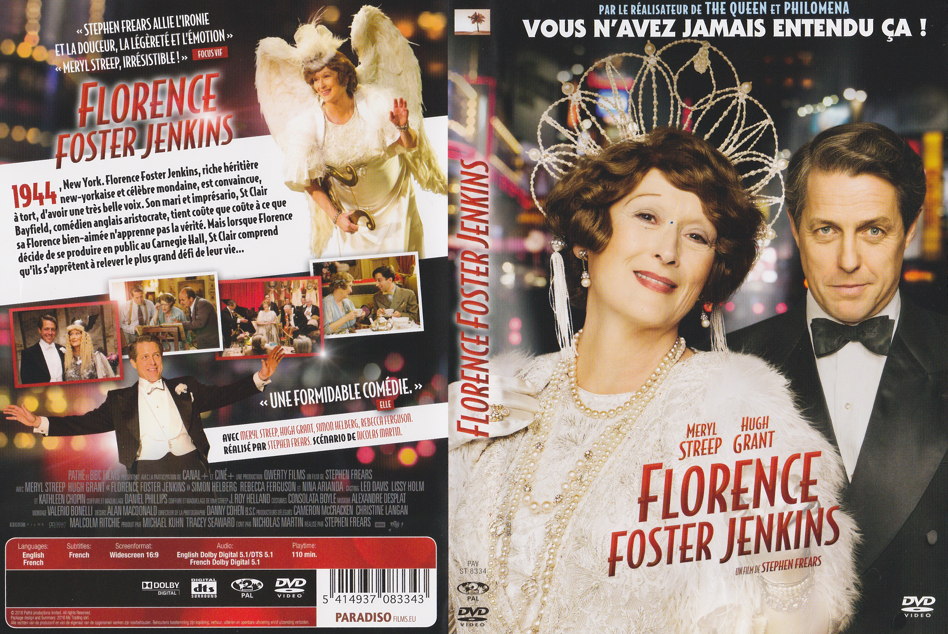 Jaquette DVD Florence Foster Jenkins