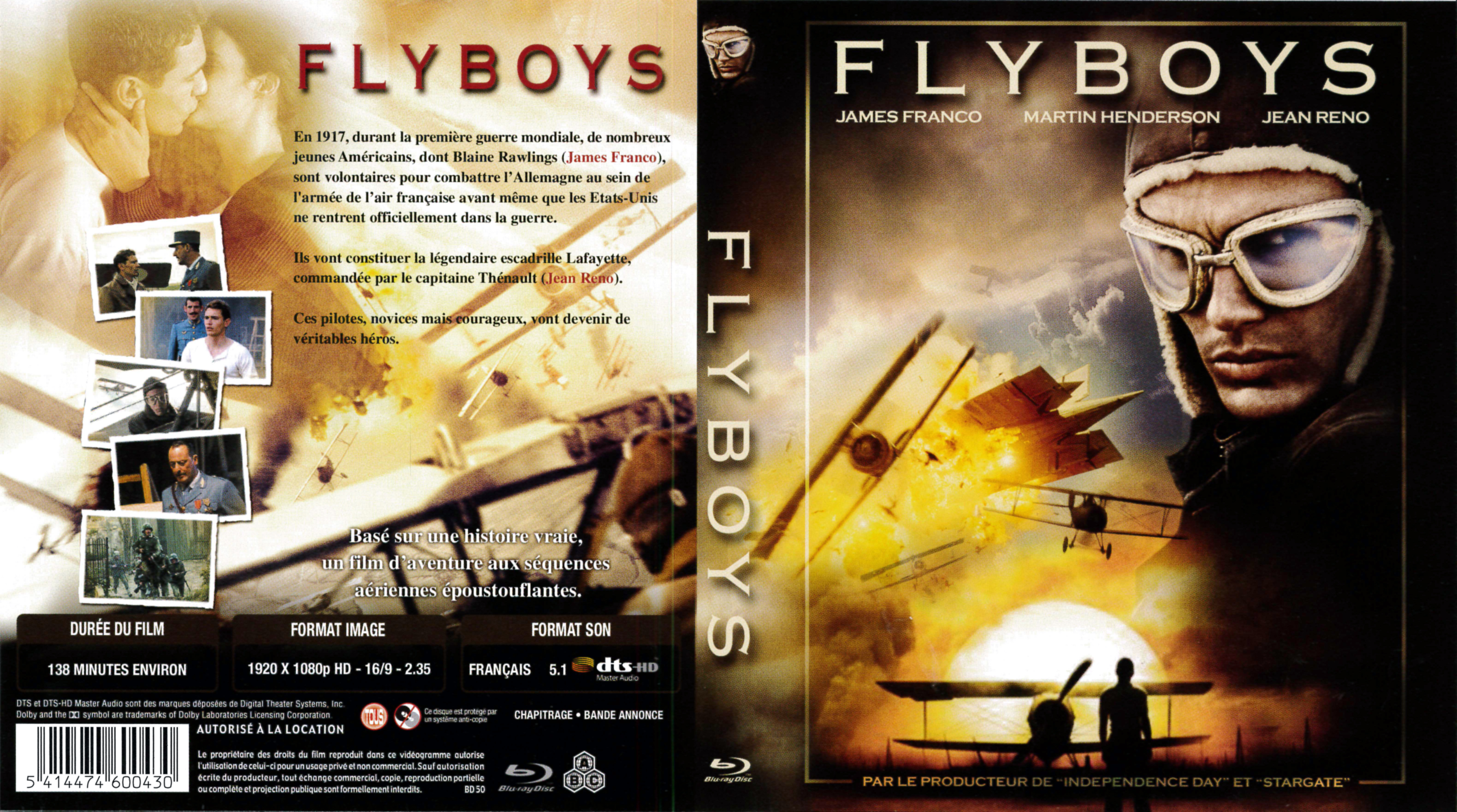 Jaquette DVD Flyboys (BLU-RAY)