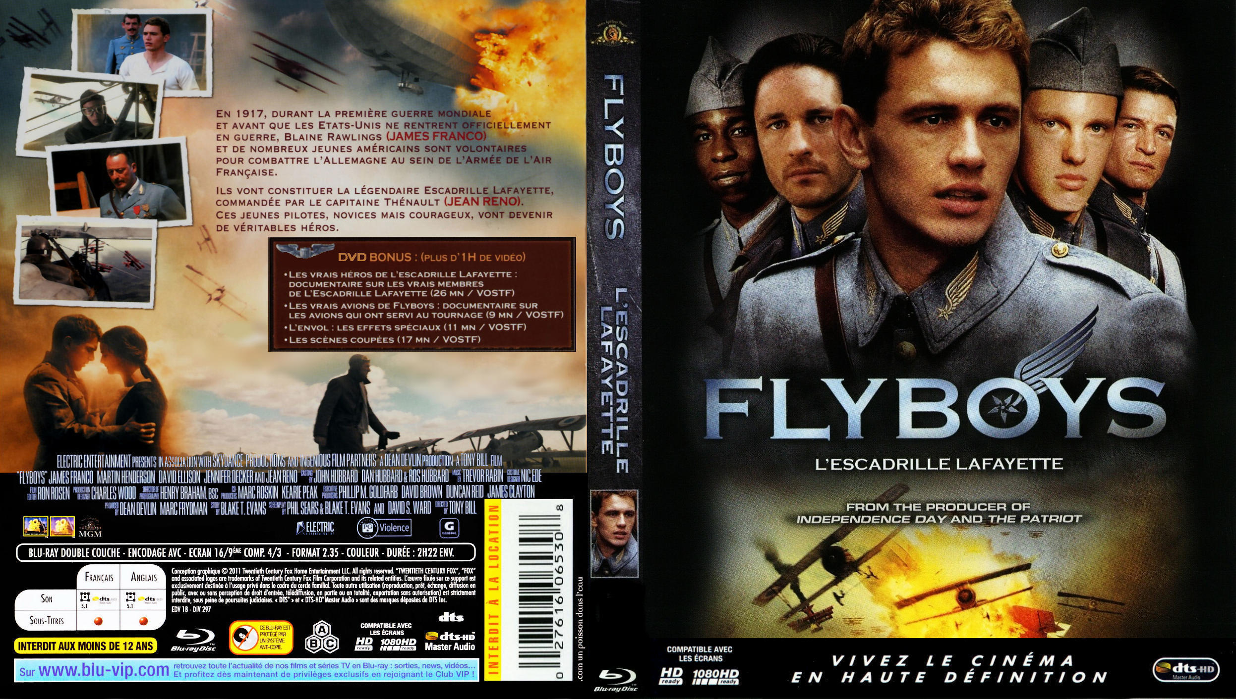 Jaquette DVD Flyboys custom (BLU-RAY)