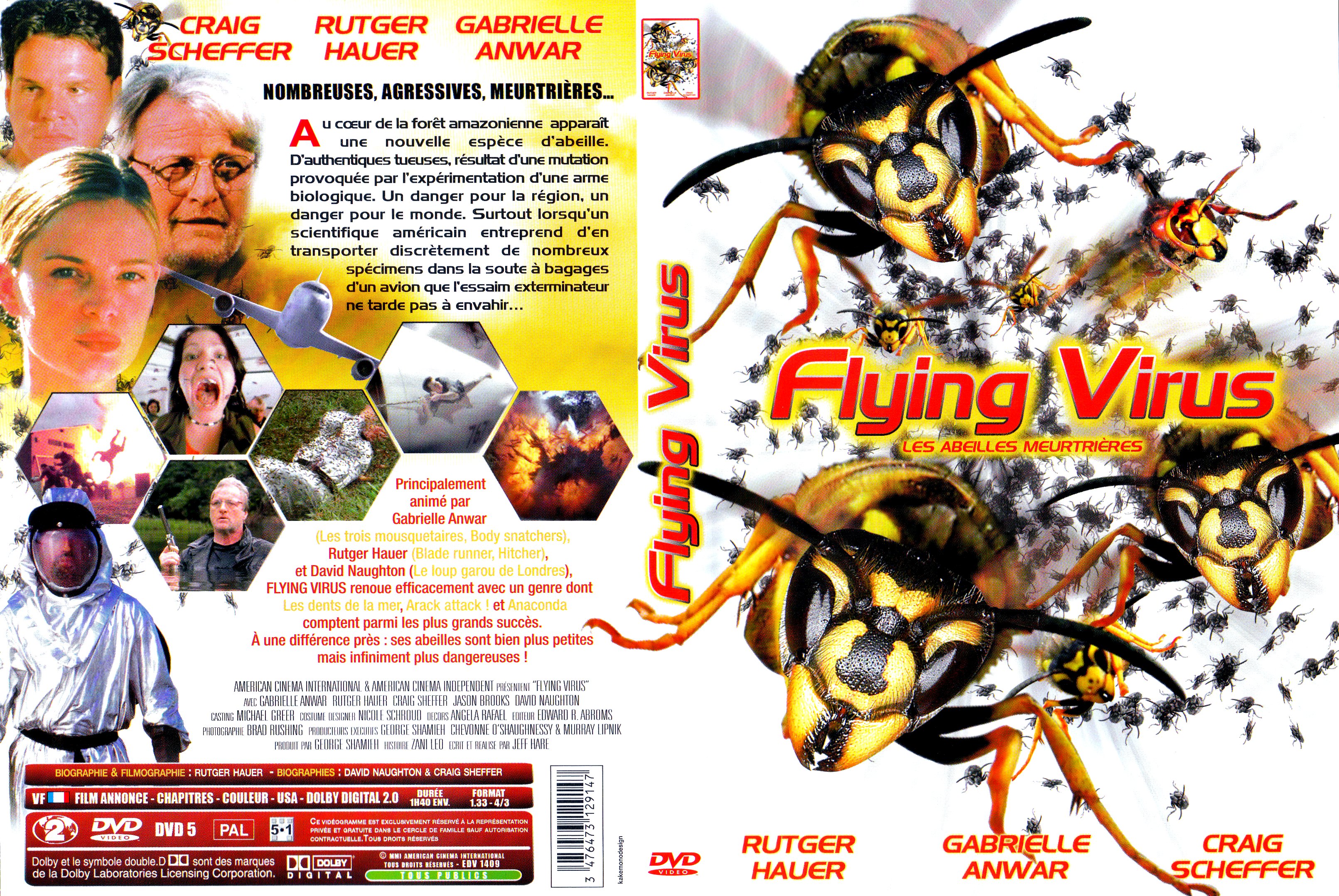Jaquette DVD Flying virus les abeilles meurtrires