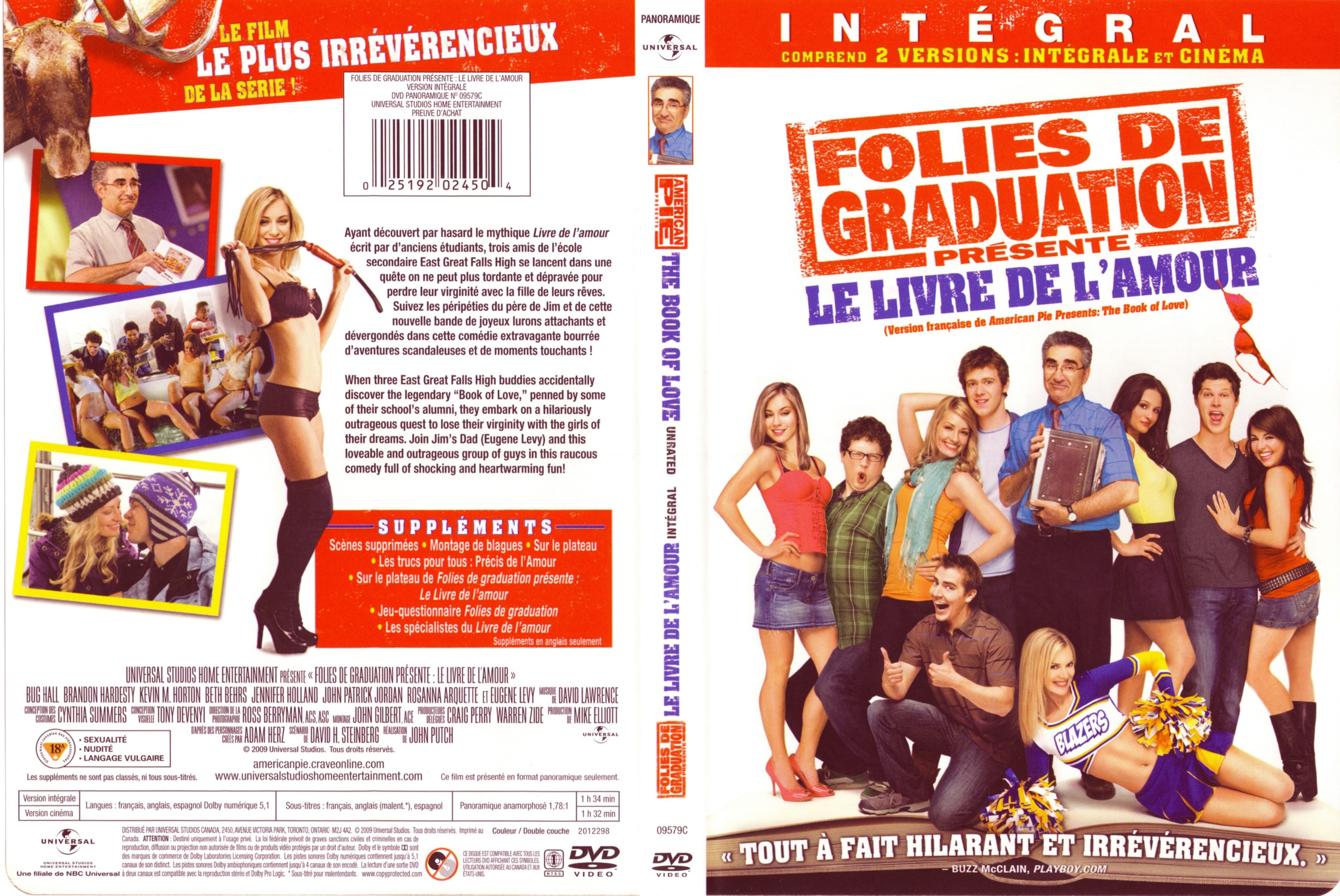 Jaquette DVD Folie de graduation - Le livre de l