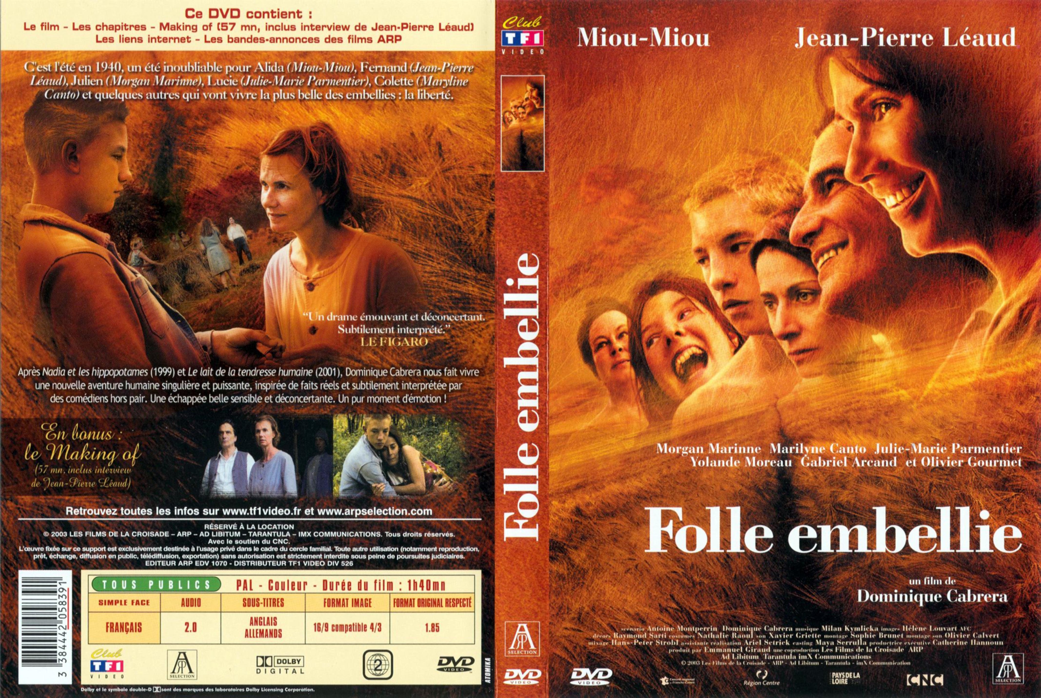 Jaquette DVD Folle embellie