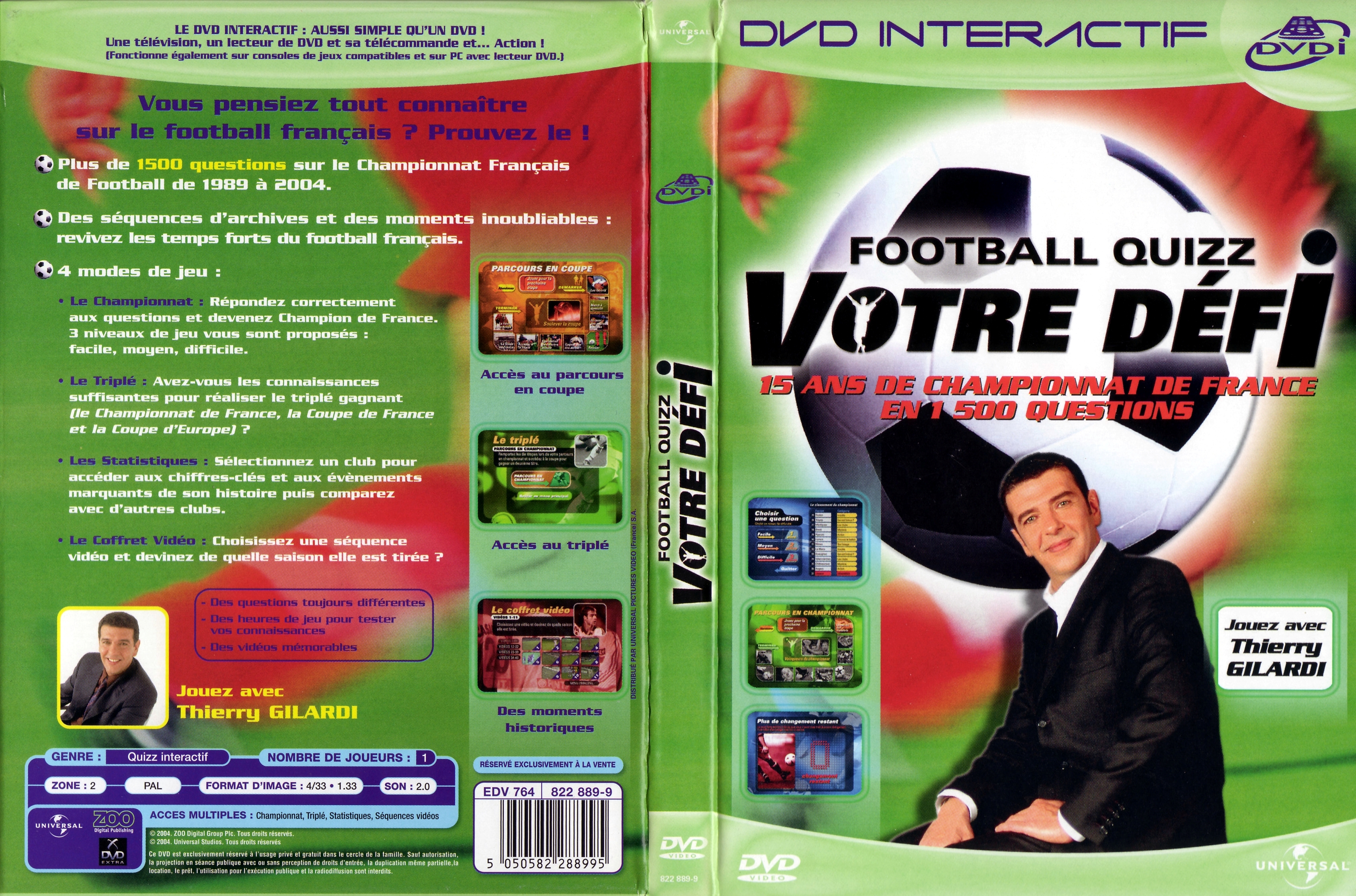 Jaquette DVD Football quizz votre dfi