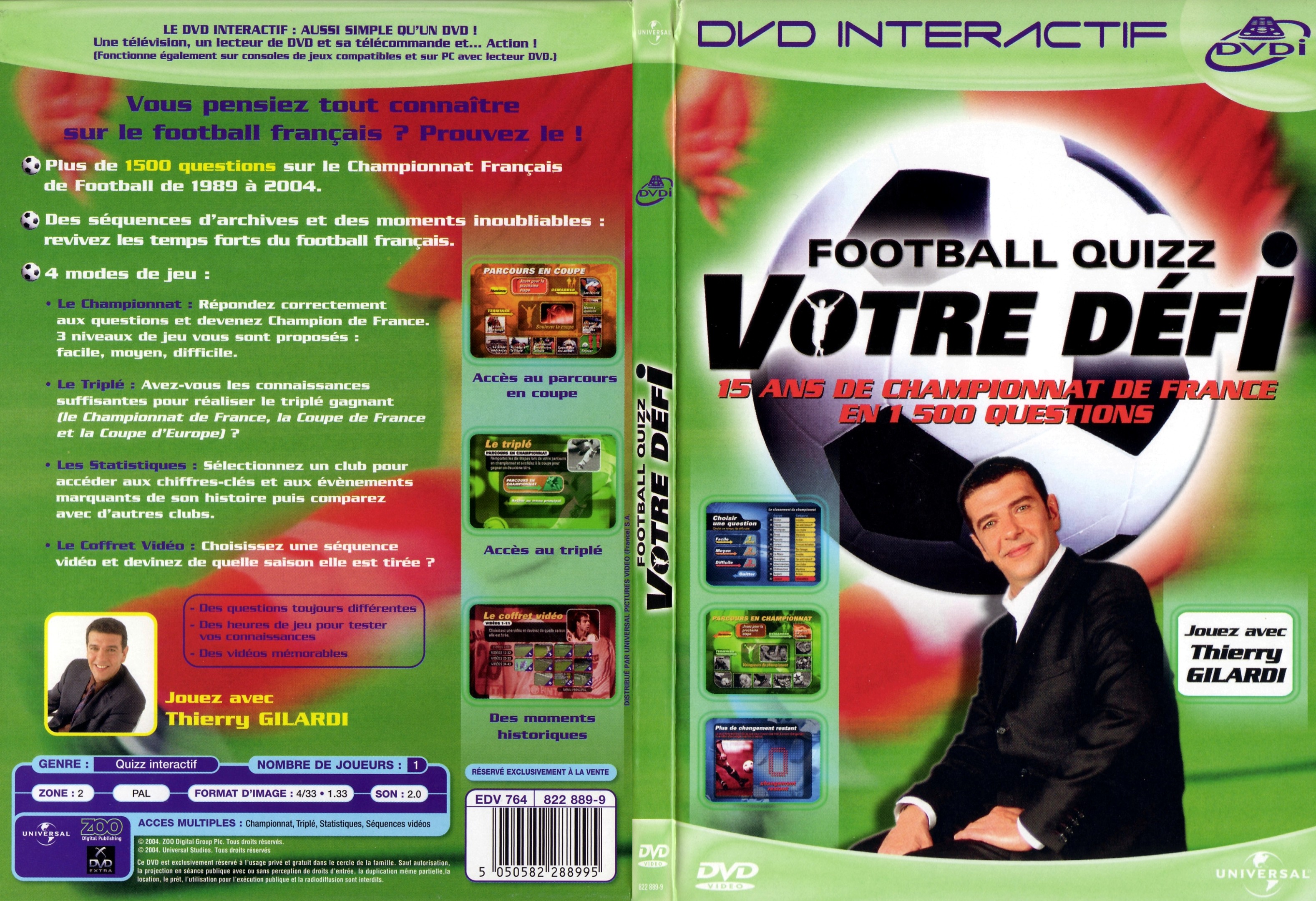 Jaquette DVD Football quizz votre dfi - SLIM