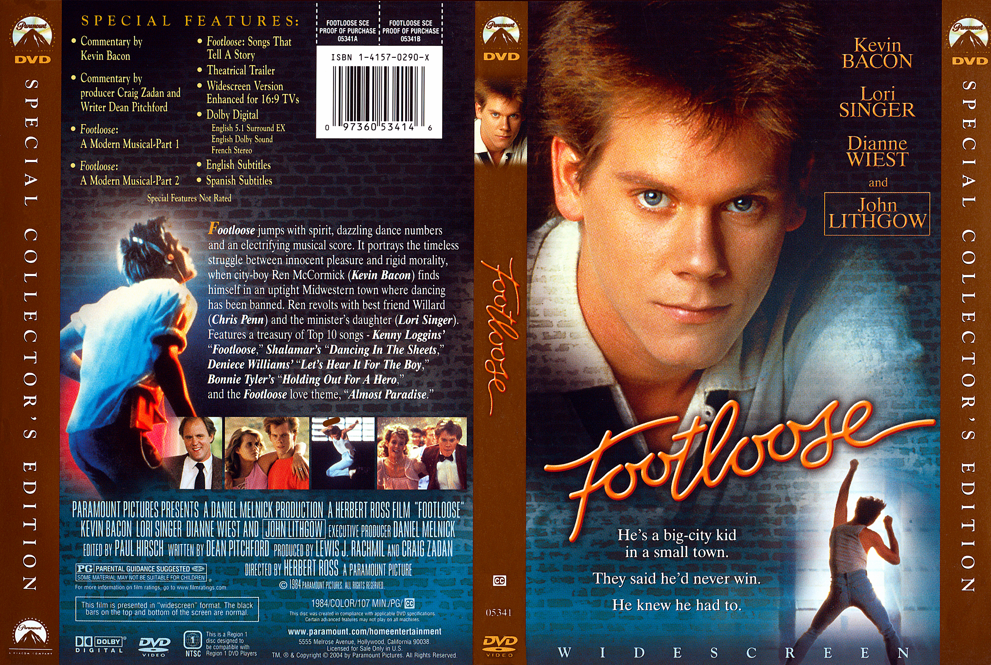 Jaquette DVD Footloose (1980) (Canadienne)