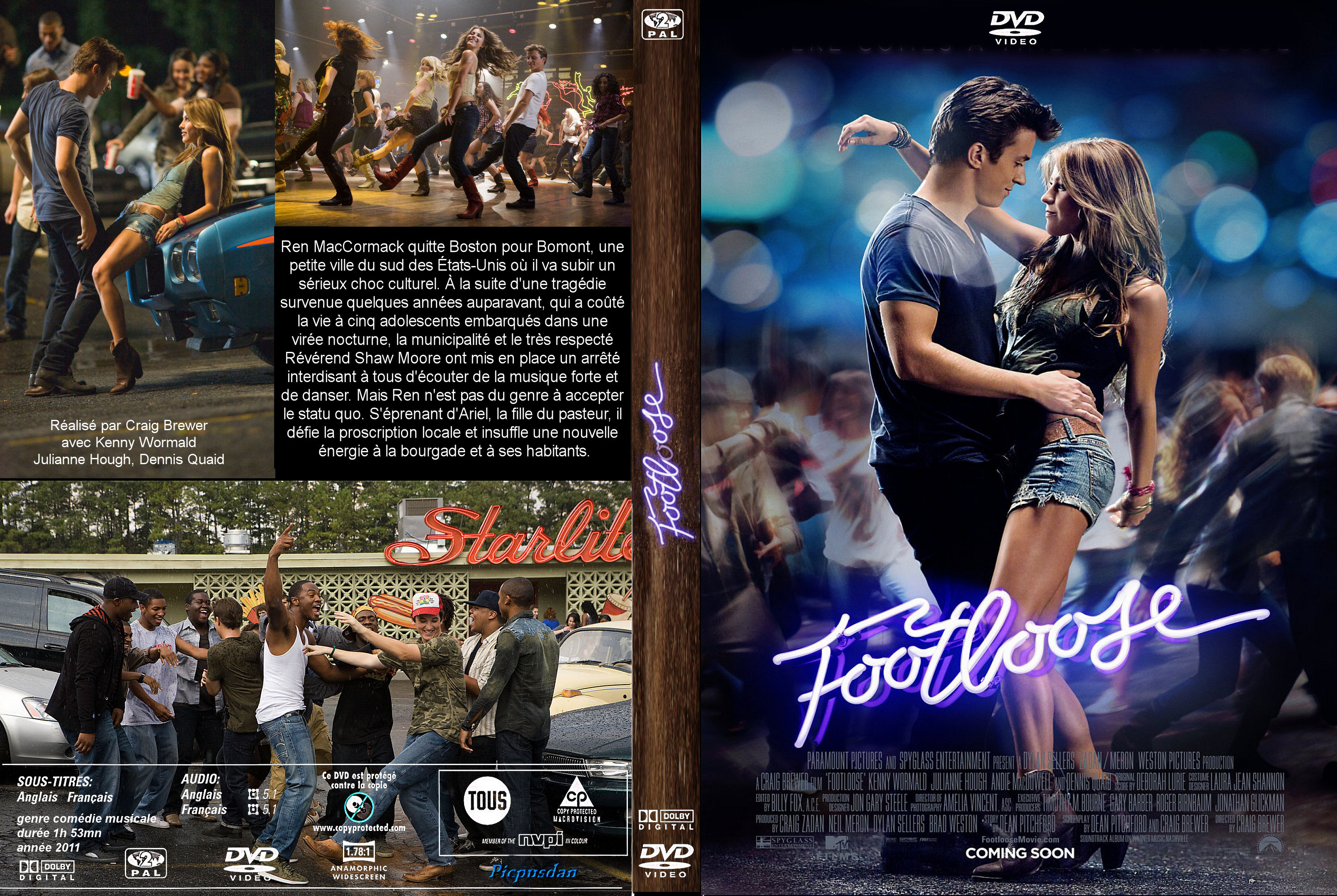 Jaquette DVD Footloose (2011) custom