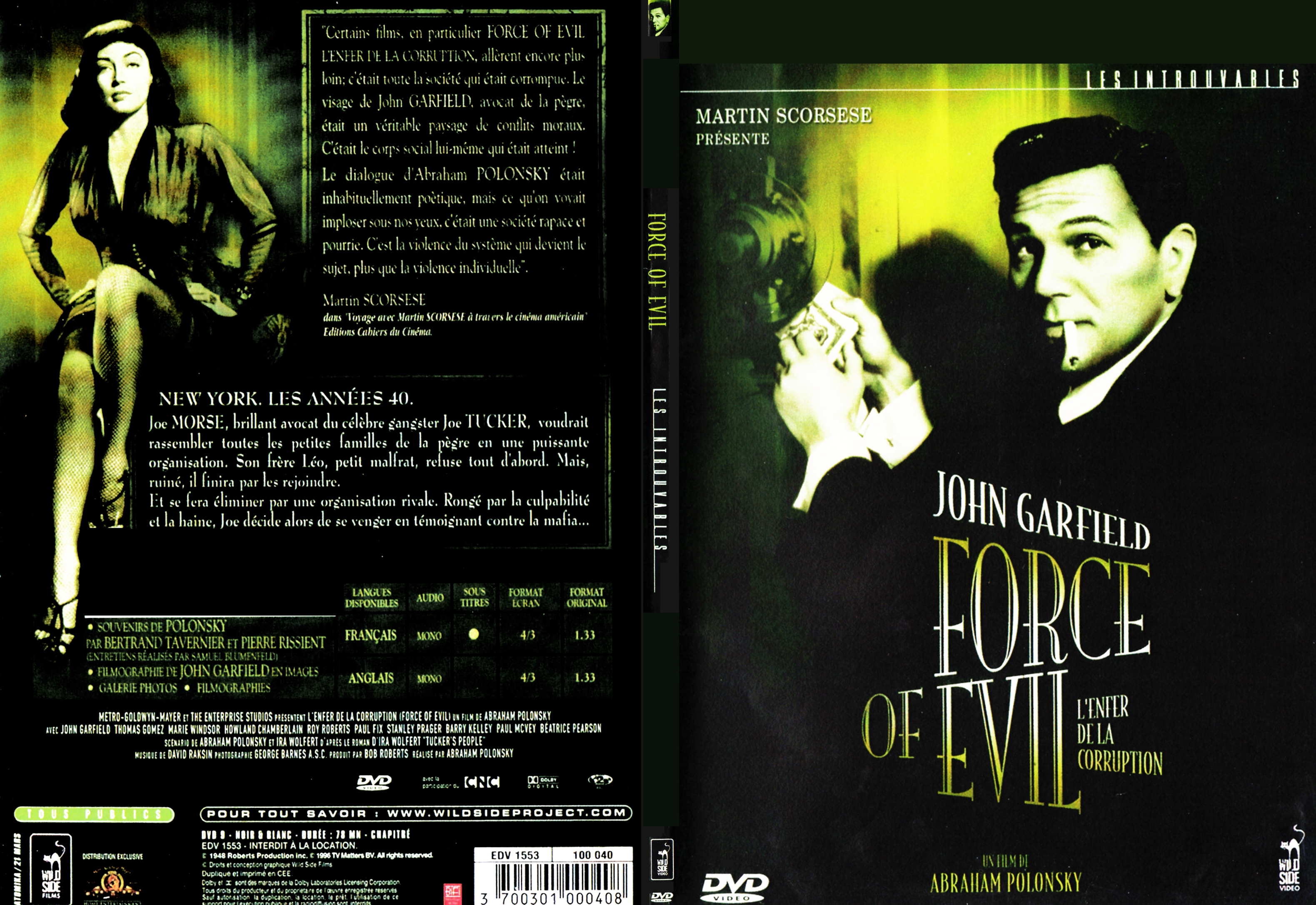 Jaquette DVD Force of evil
