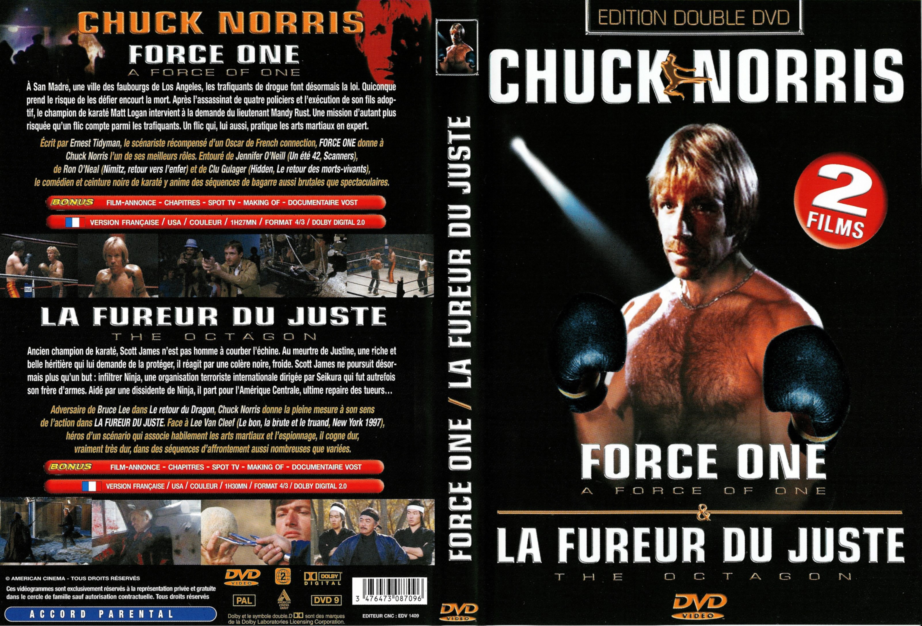 Jaquette DVD Force one - La fureur du juste