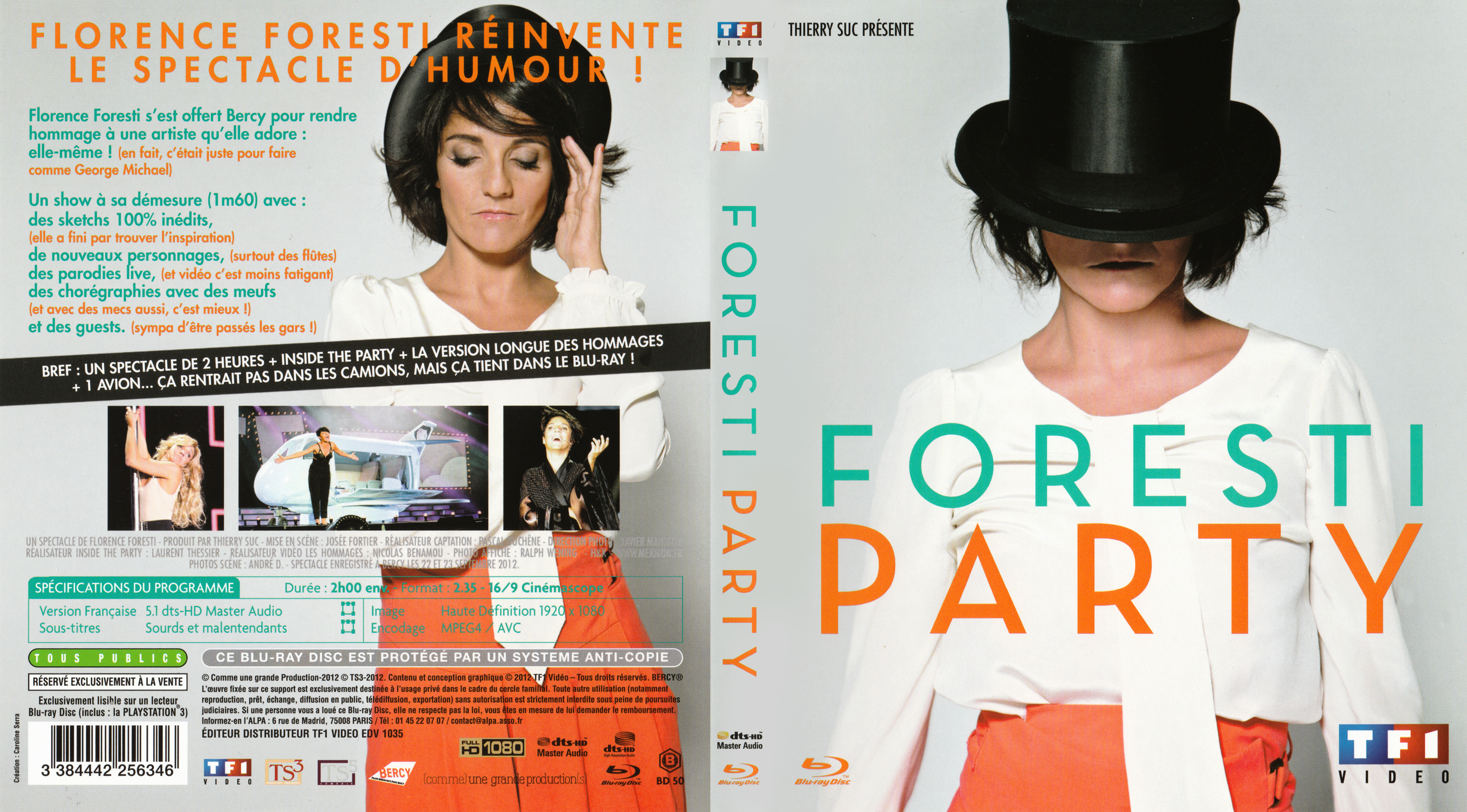 Jaquette DVD Foresti party (BLU-RAY) v2