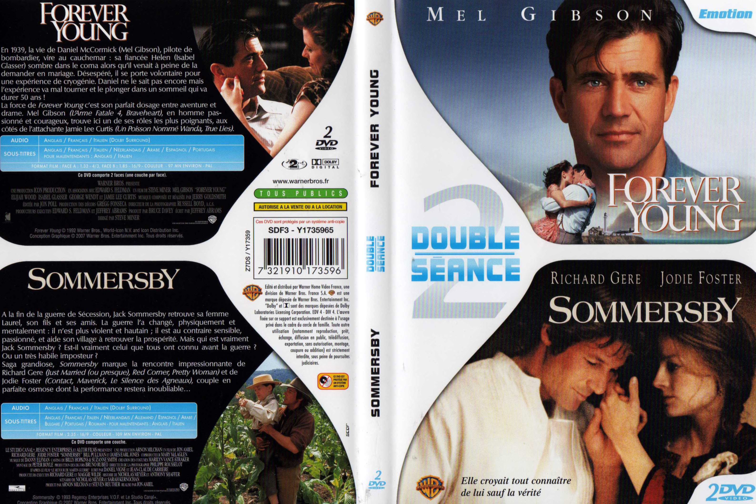 Jaquette DVD Forever young + Sommersby