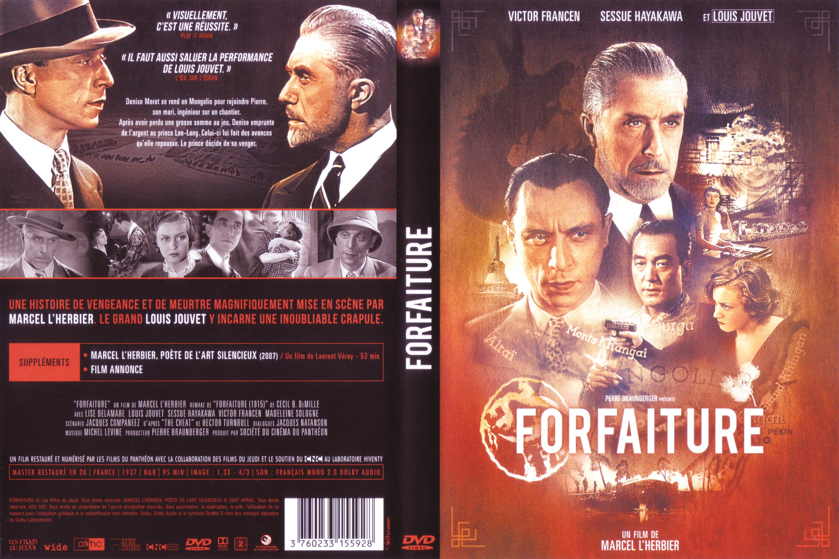 Jaquette DVD Forfaiture (1937)