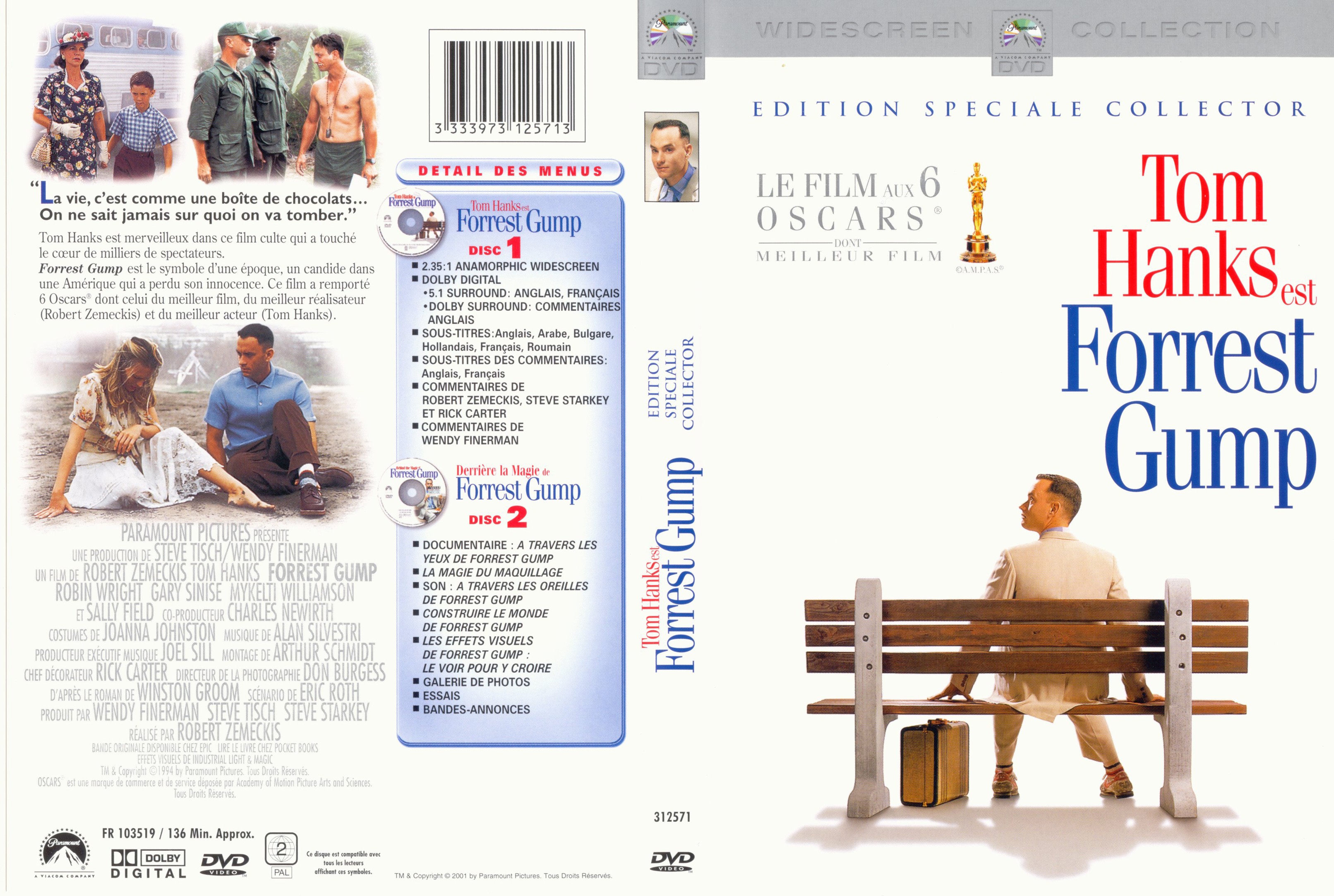 Jaquette DVD Forrest Gump