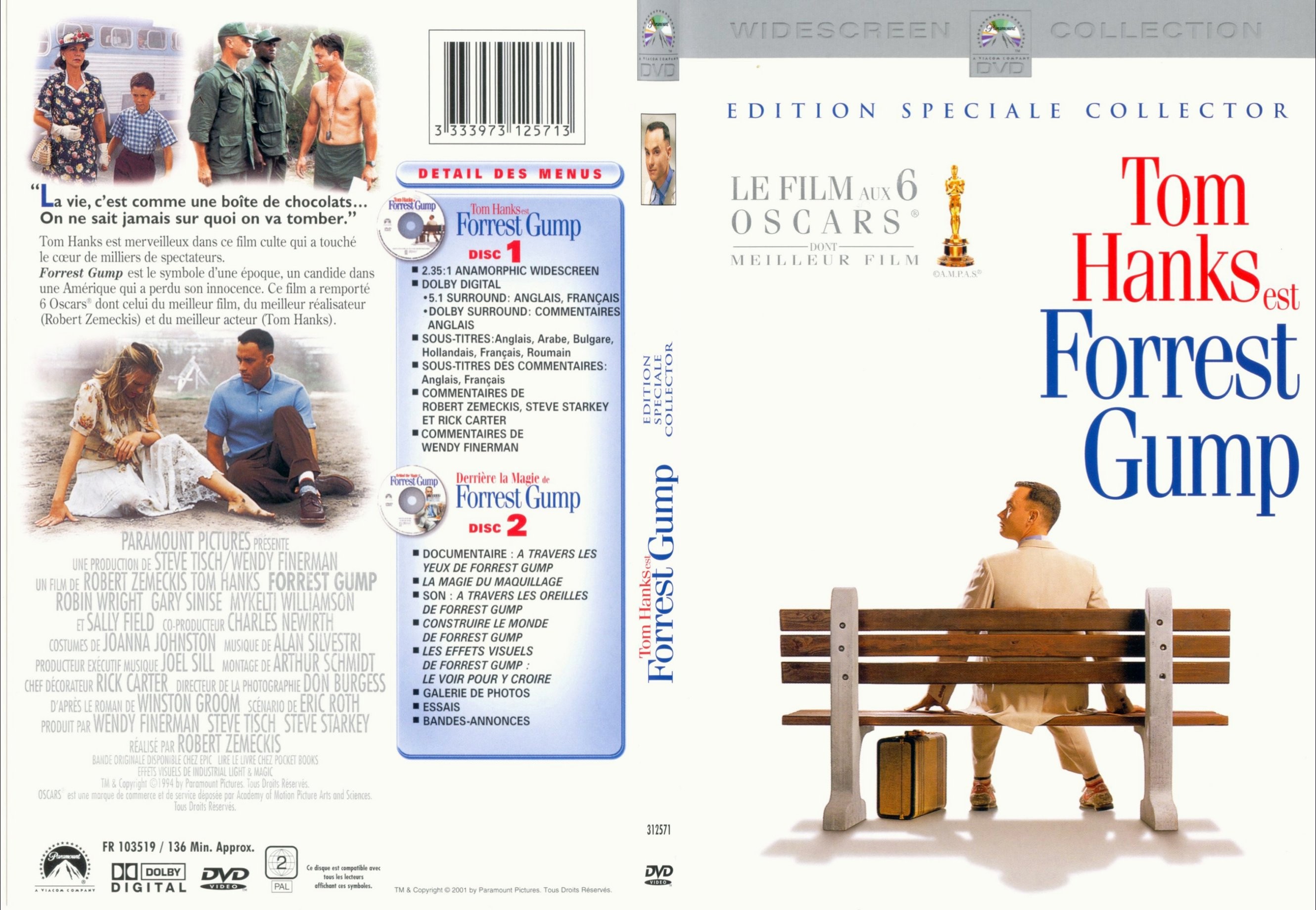 Jaquette DVD Forrest Gump - SLIM