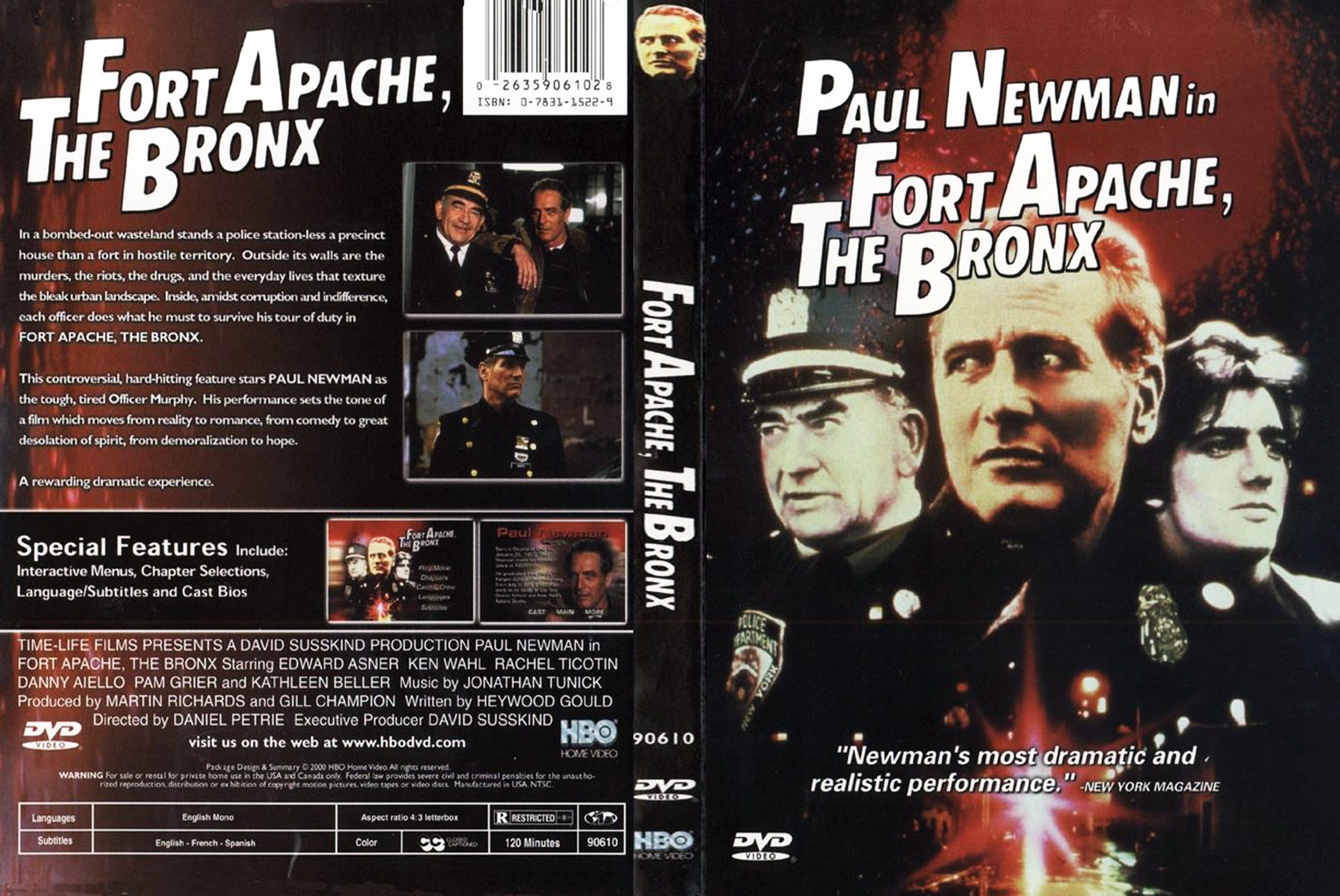 Jaquette DVD Fort apache the bronx