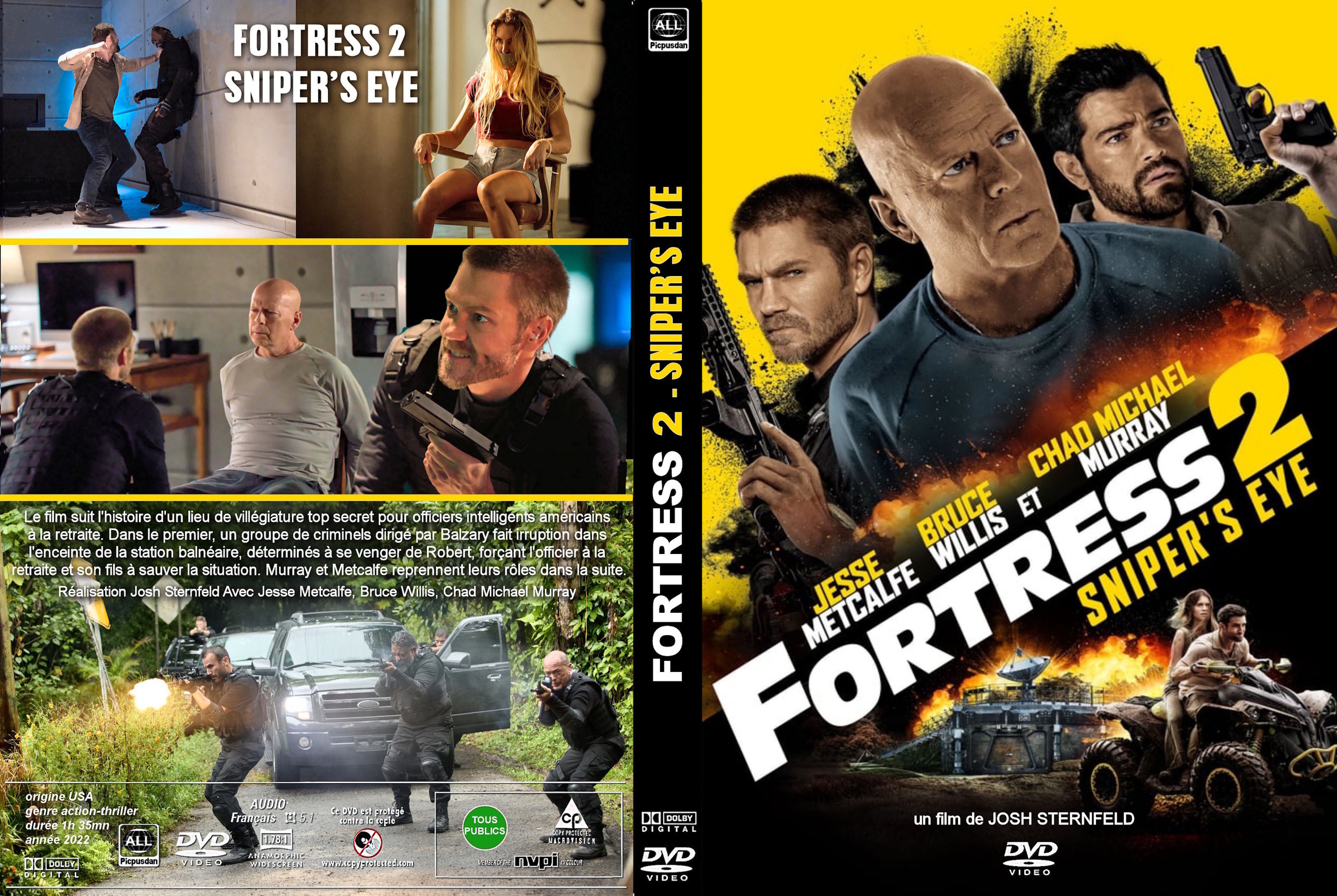 Jaquette DVD Fortress 2 (2022) custom