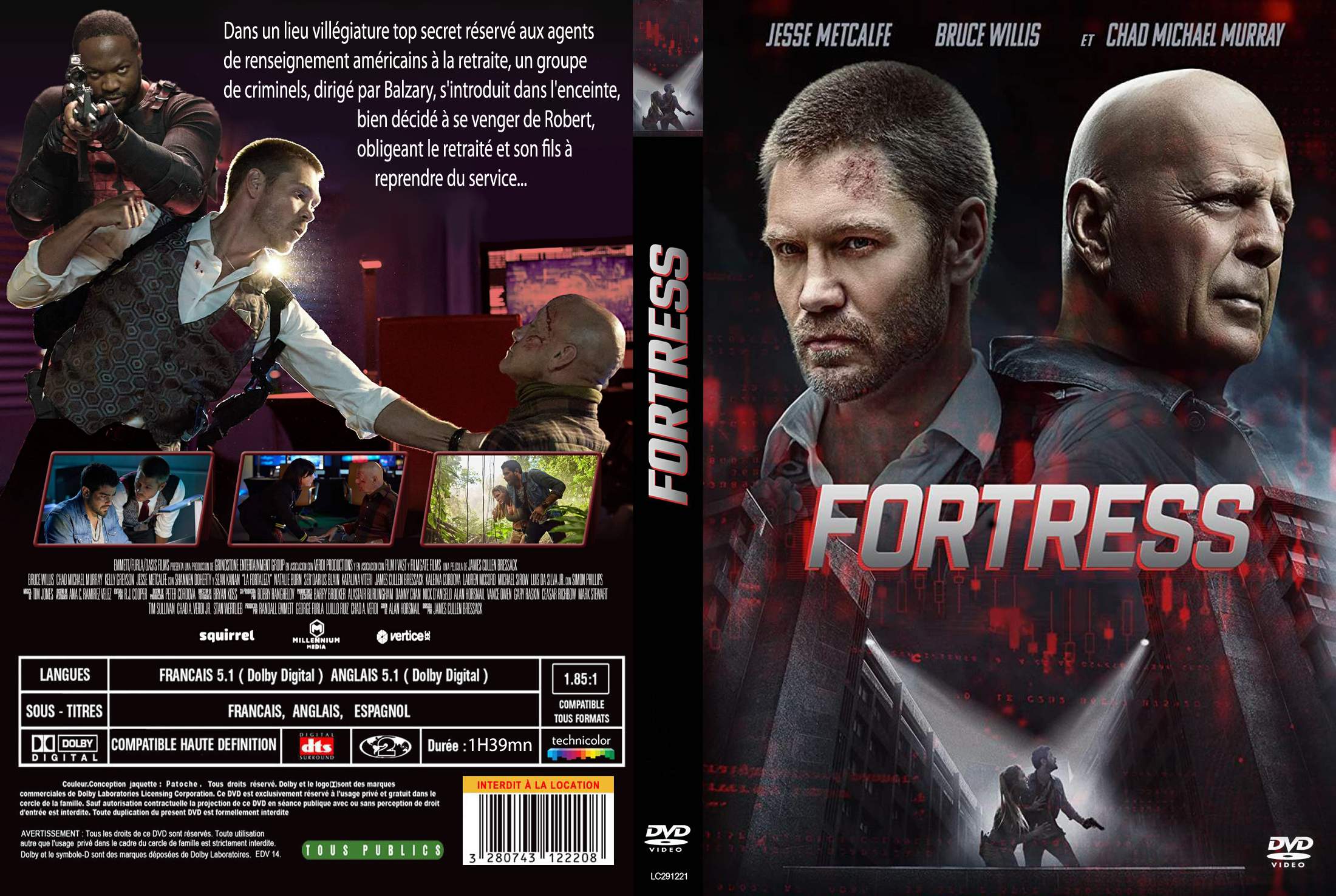 Jaquette DVD Fortress (2022) custom