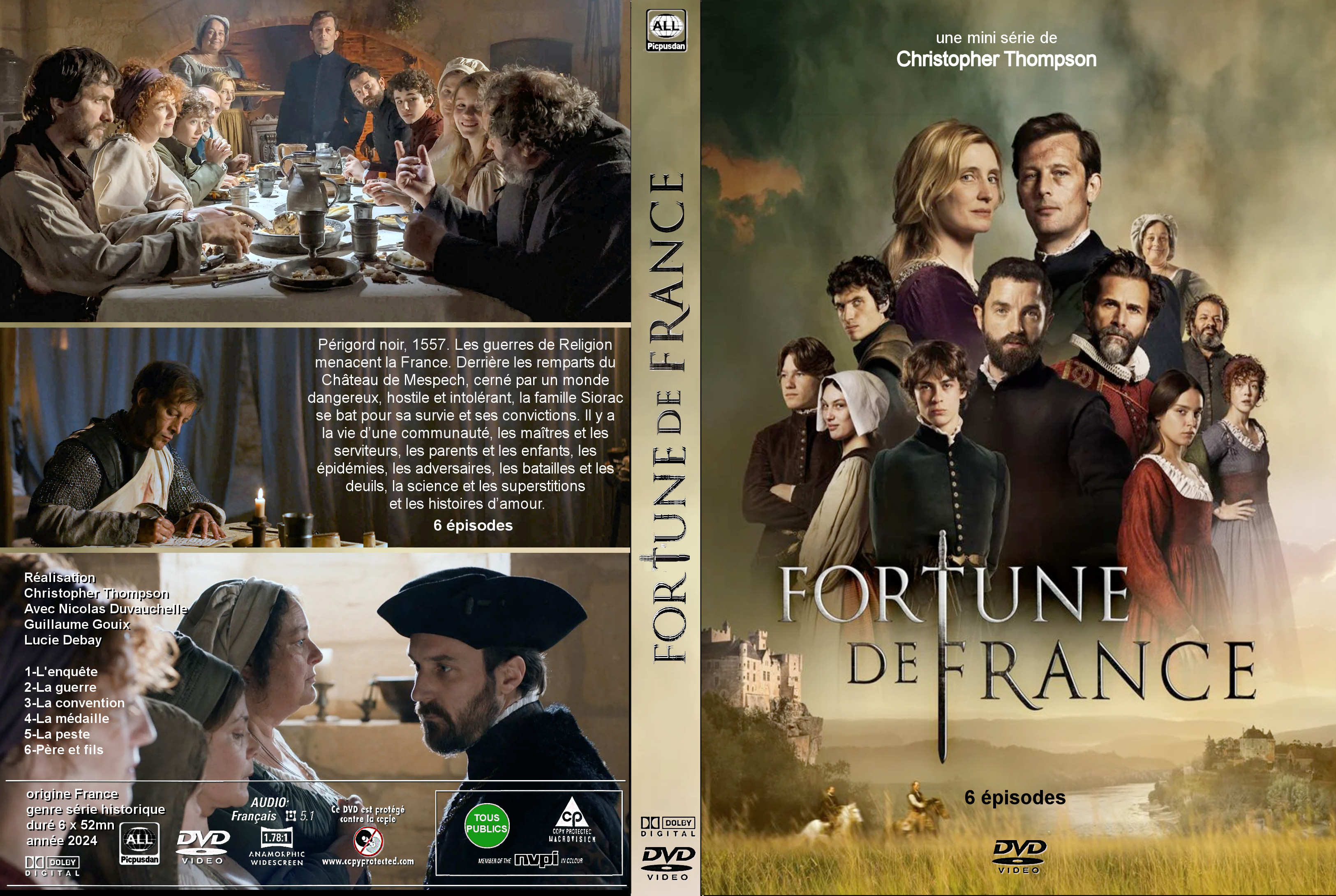 Jaquette DVD Fortune de France custom