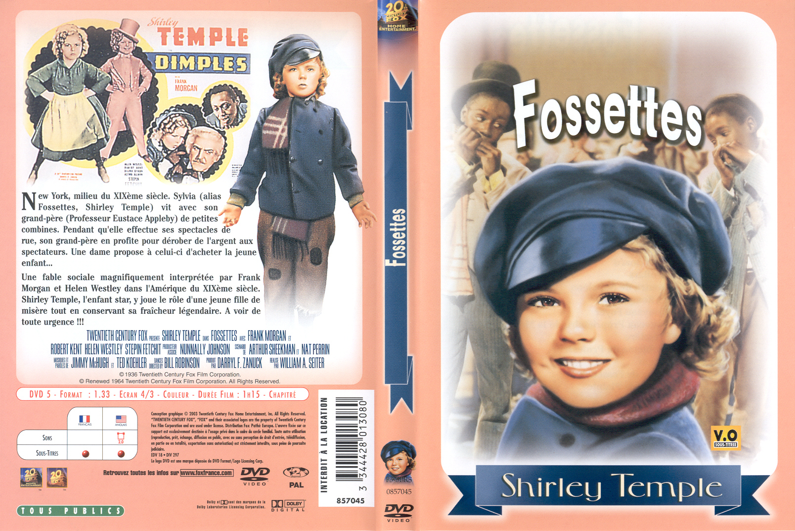 Jaquette DVD Fossettes