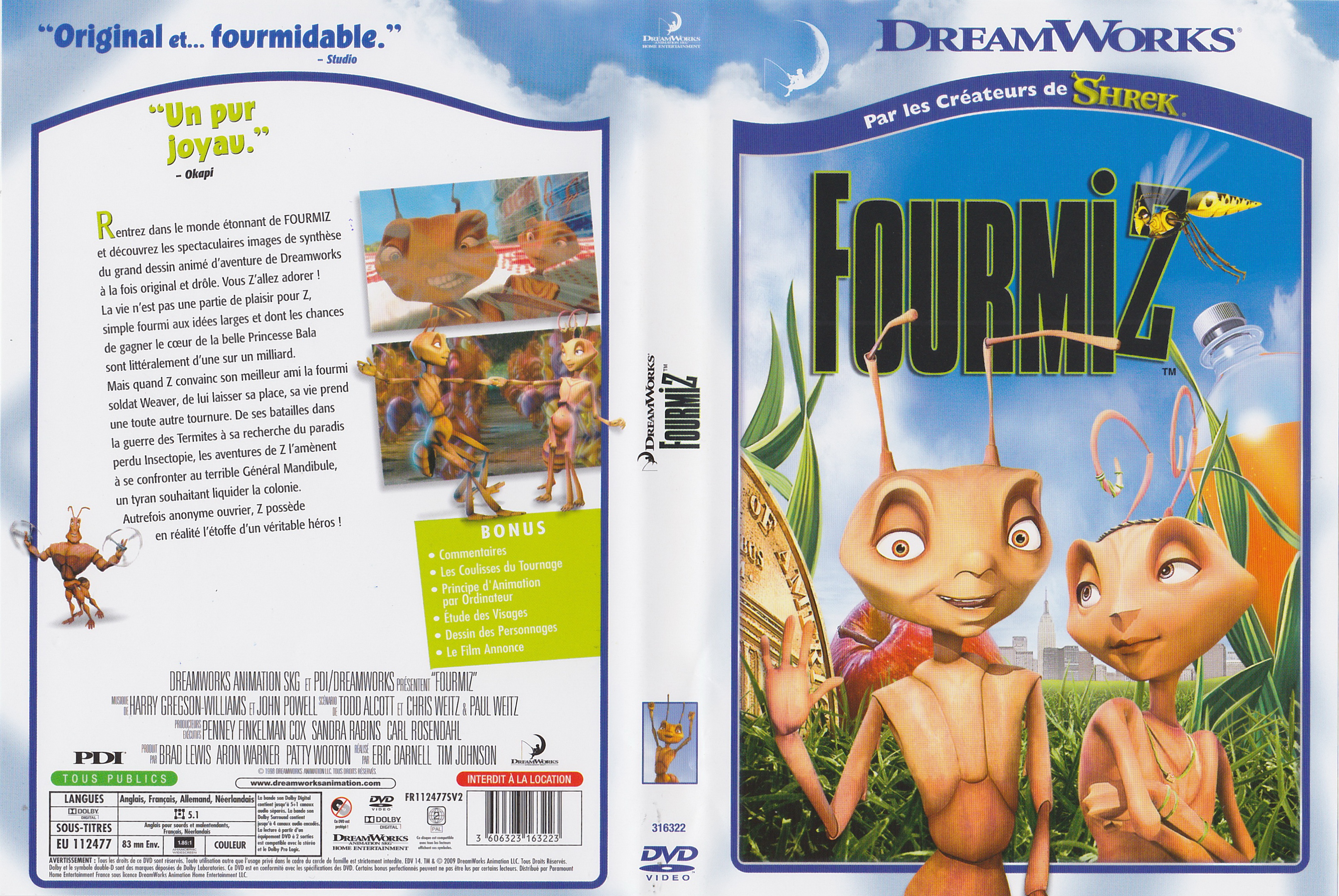 Jaquette DVD Fourmiz v4