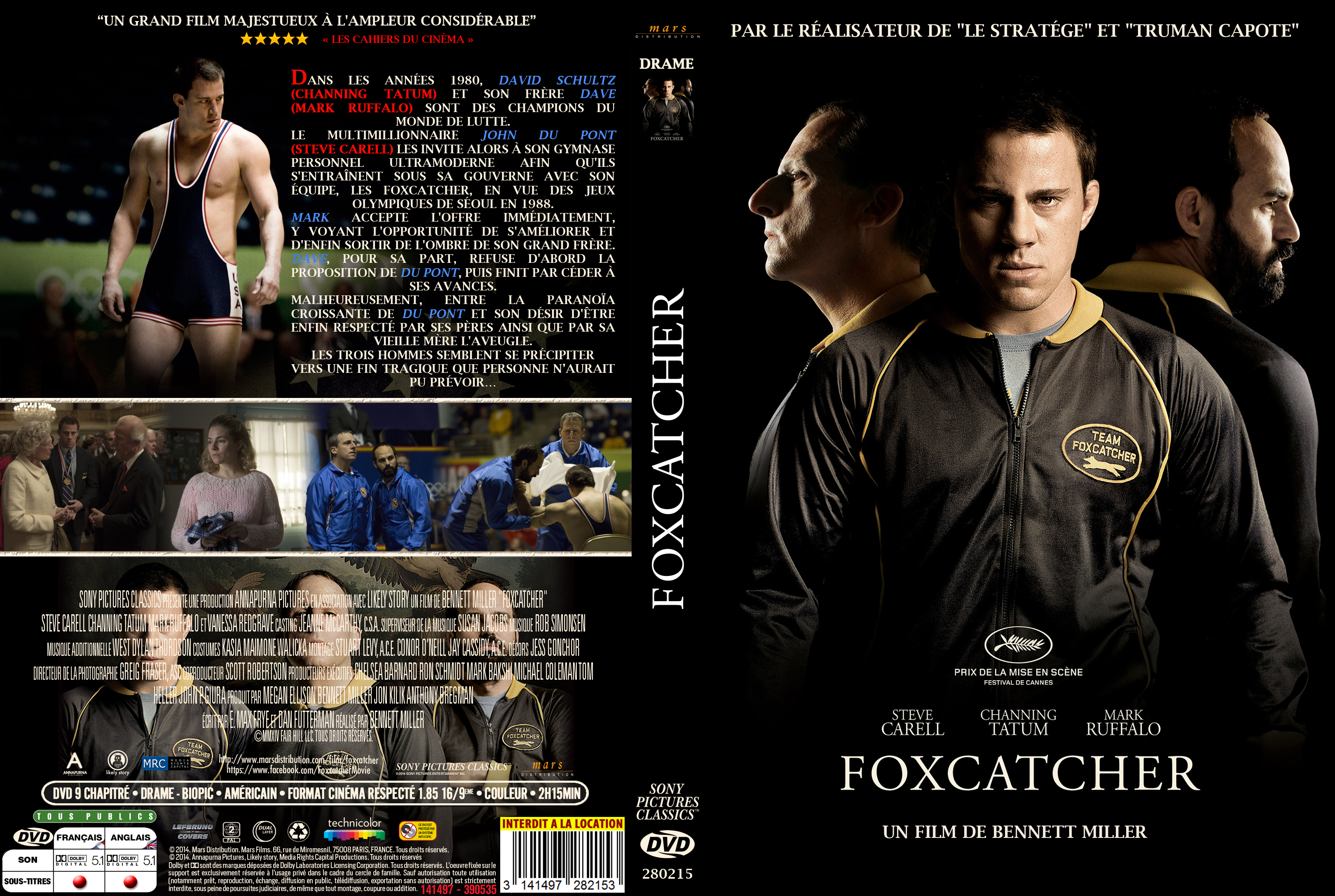 Jaquette DVD Foxcatcher custom