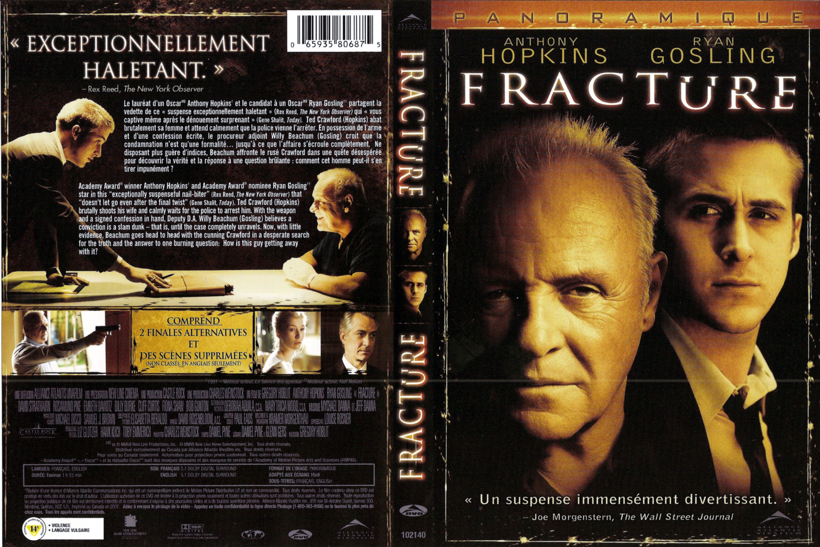 Jaquette DVD Fracture