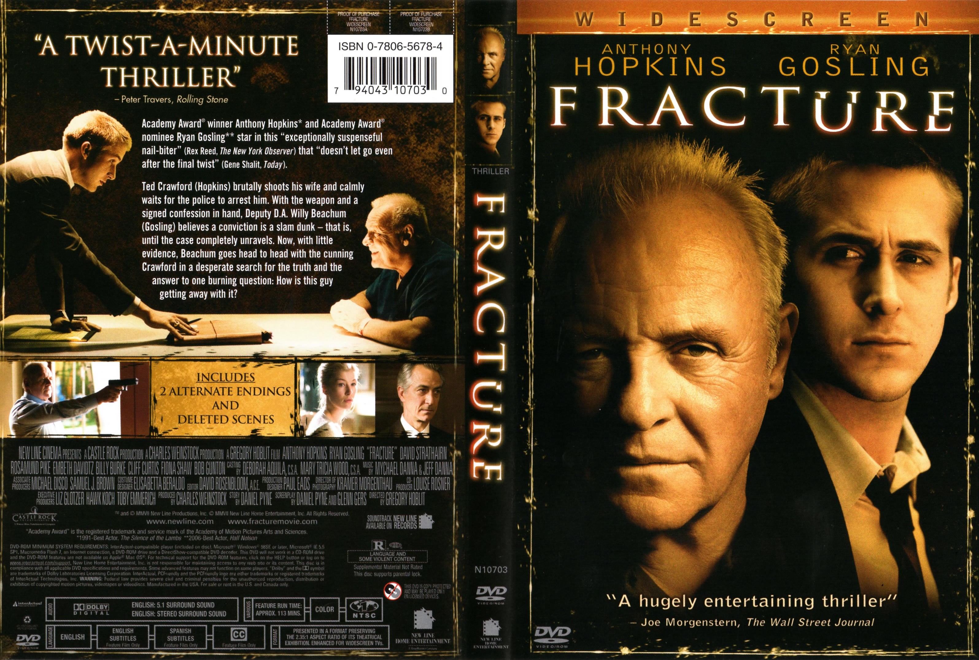 Jaquette DVD Fracture Zone 1