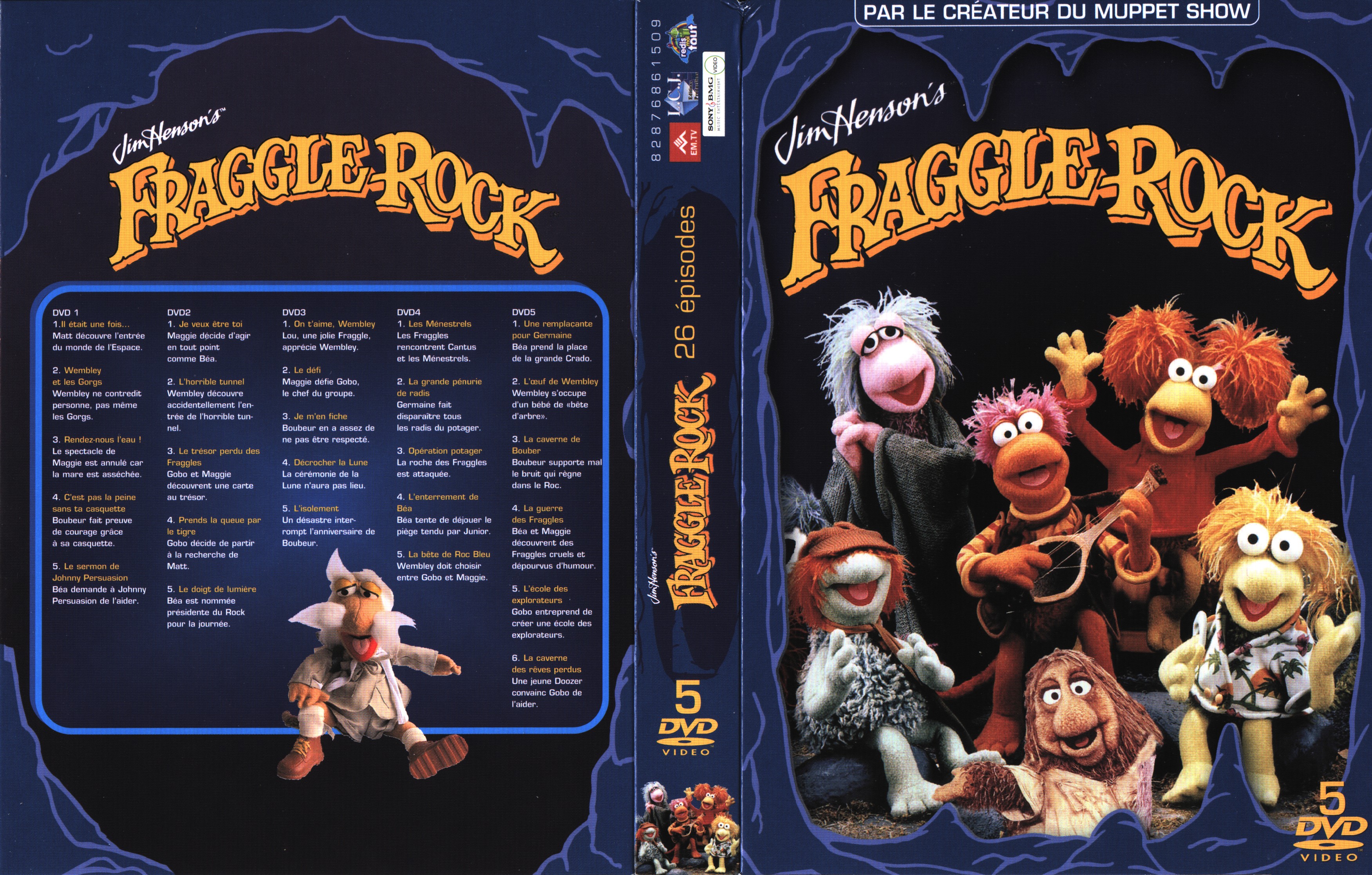 Jaquette DVD Fraggle rock COFFRET