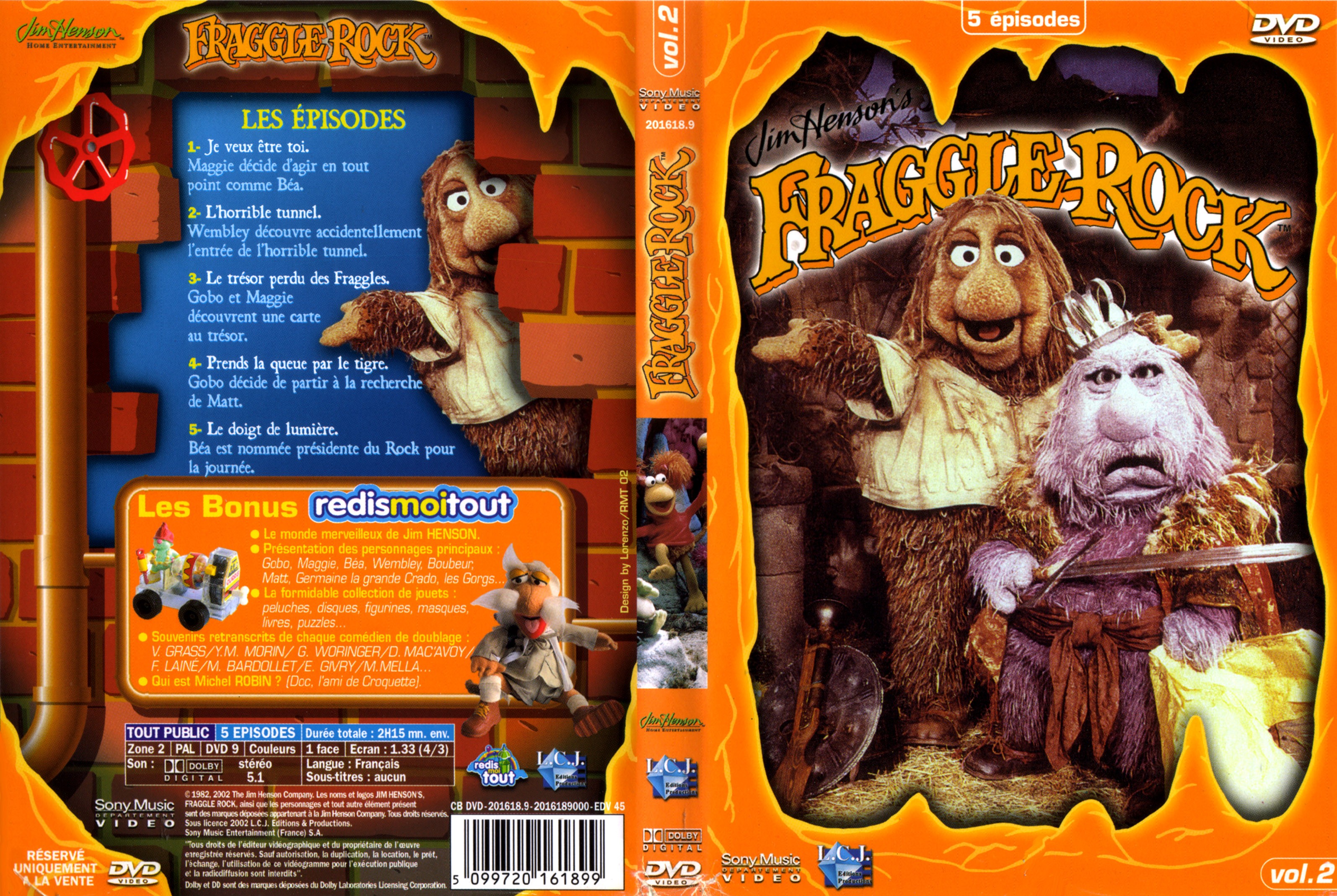 Jaquette DVD Fraggle rock vol 2