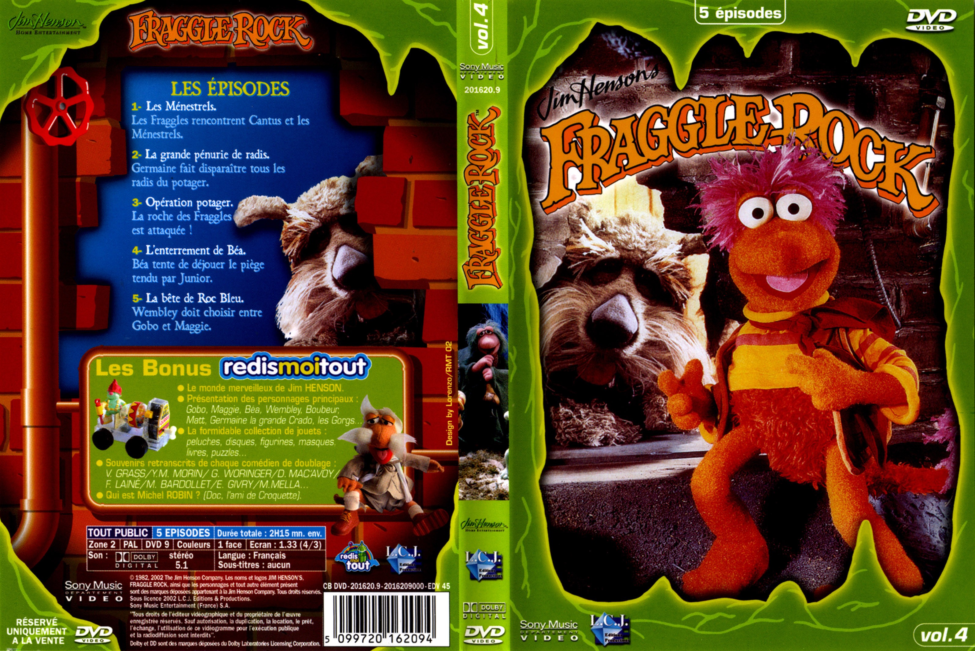 Jaquette DVD Fraggle rock vol 4