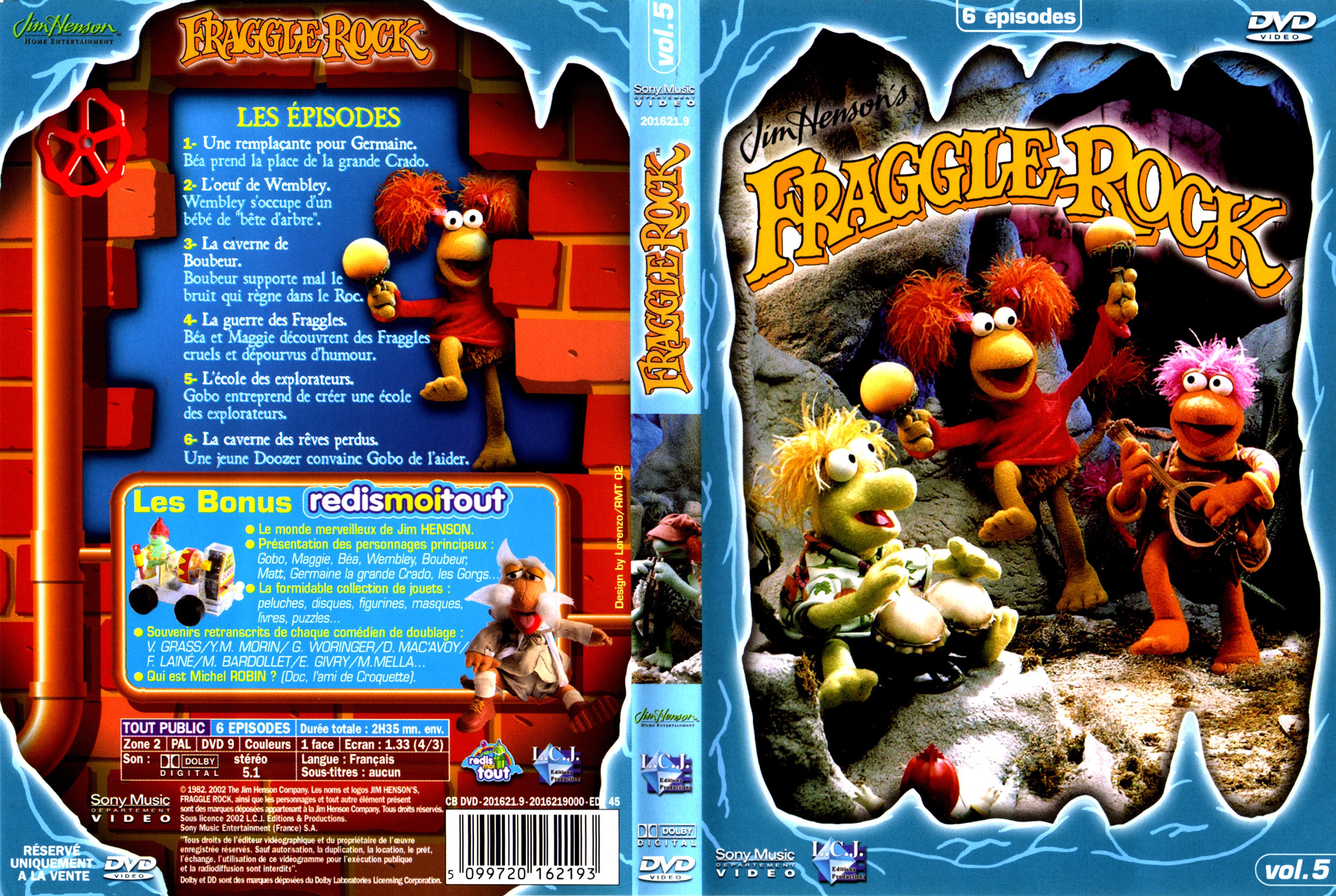 Jaquette DVD Fraggle rock vol 5