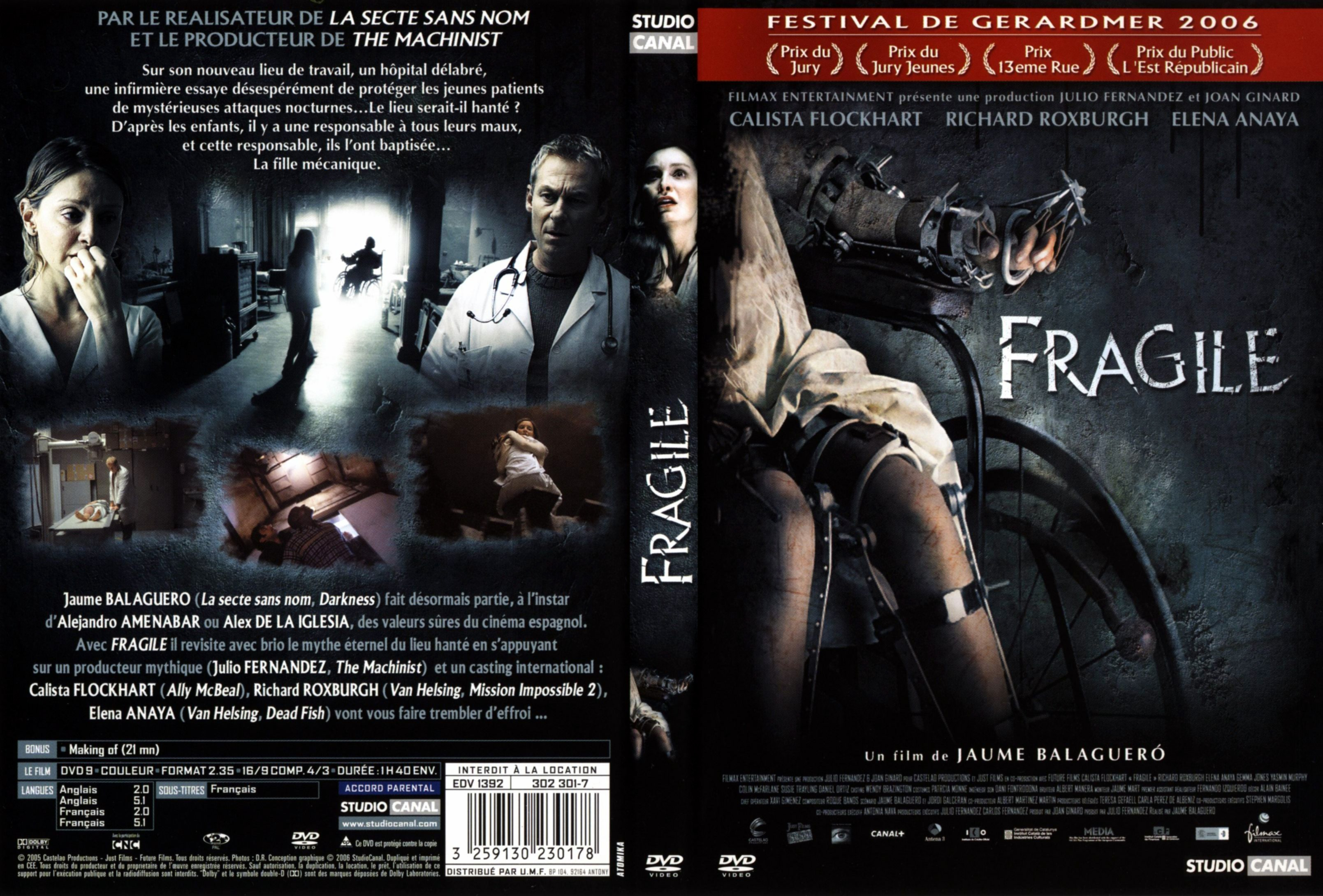 Jaquette DVD Fragile