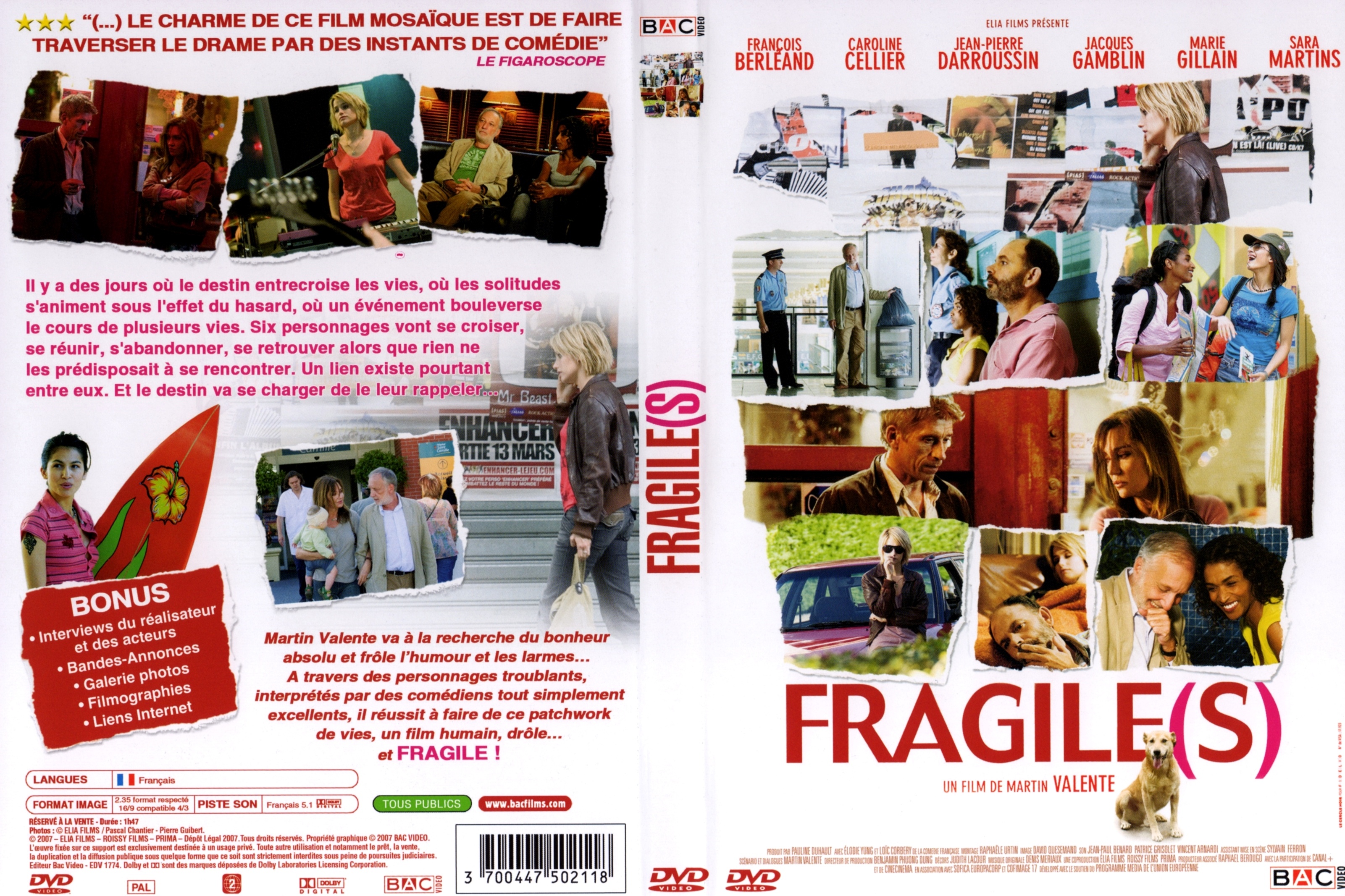 Jaquette DVD Fragile(s)