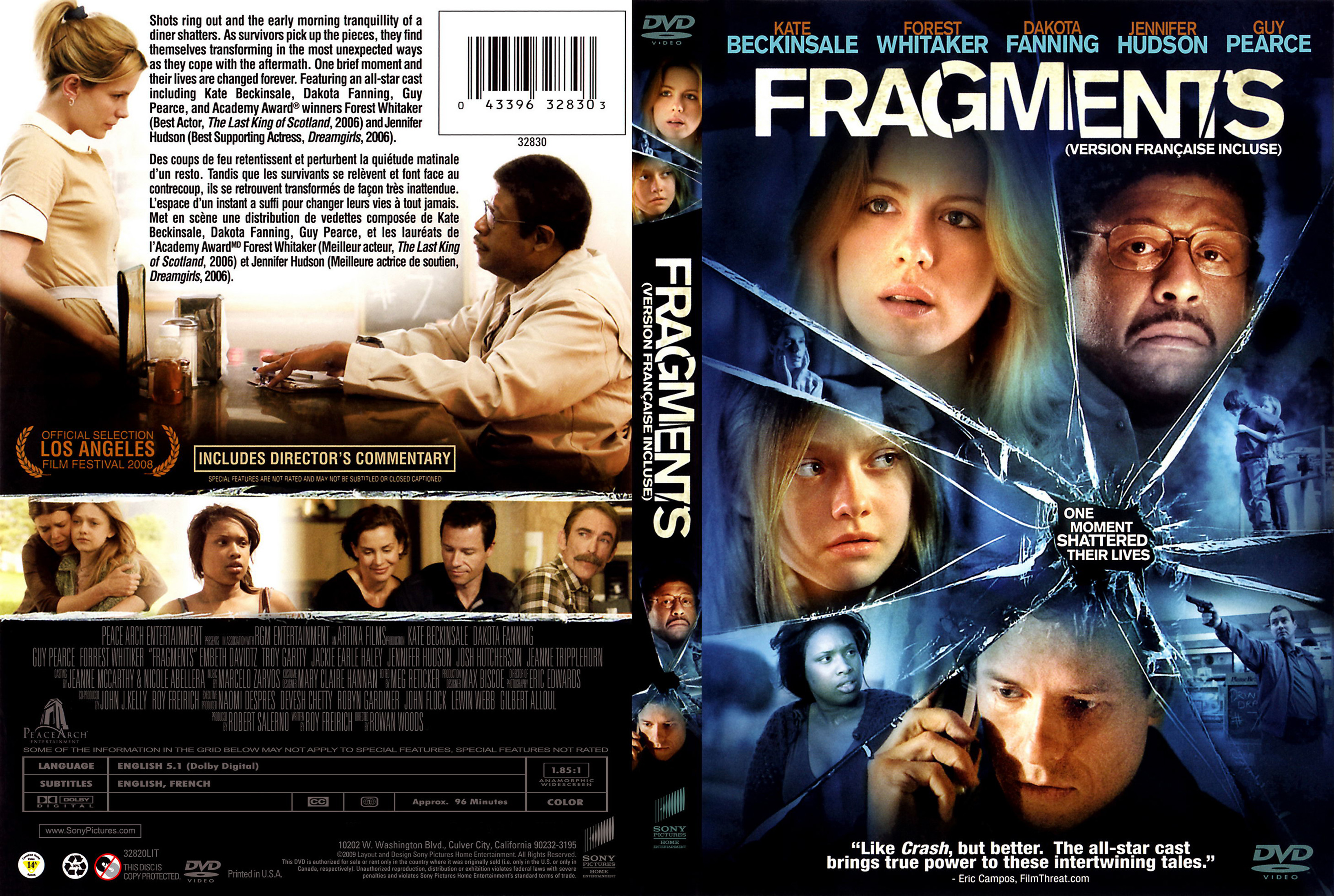 Jaquette DVD Fragments (Canadienne)