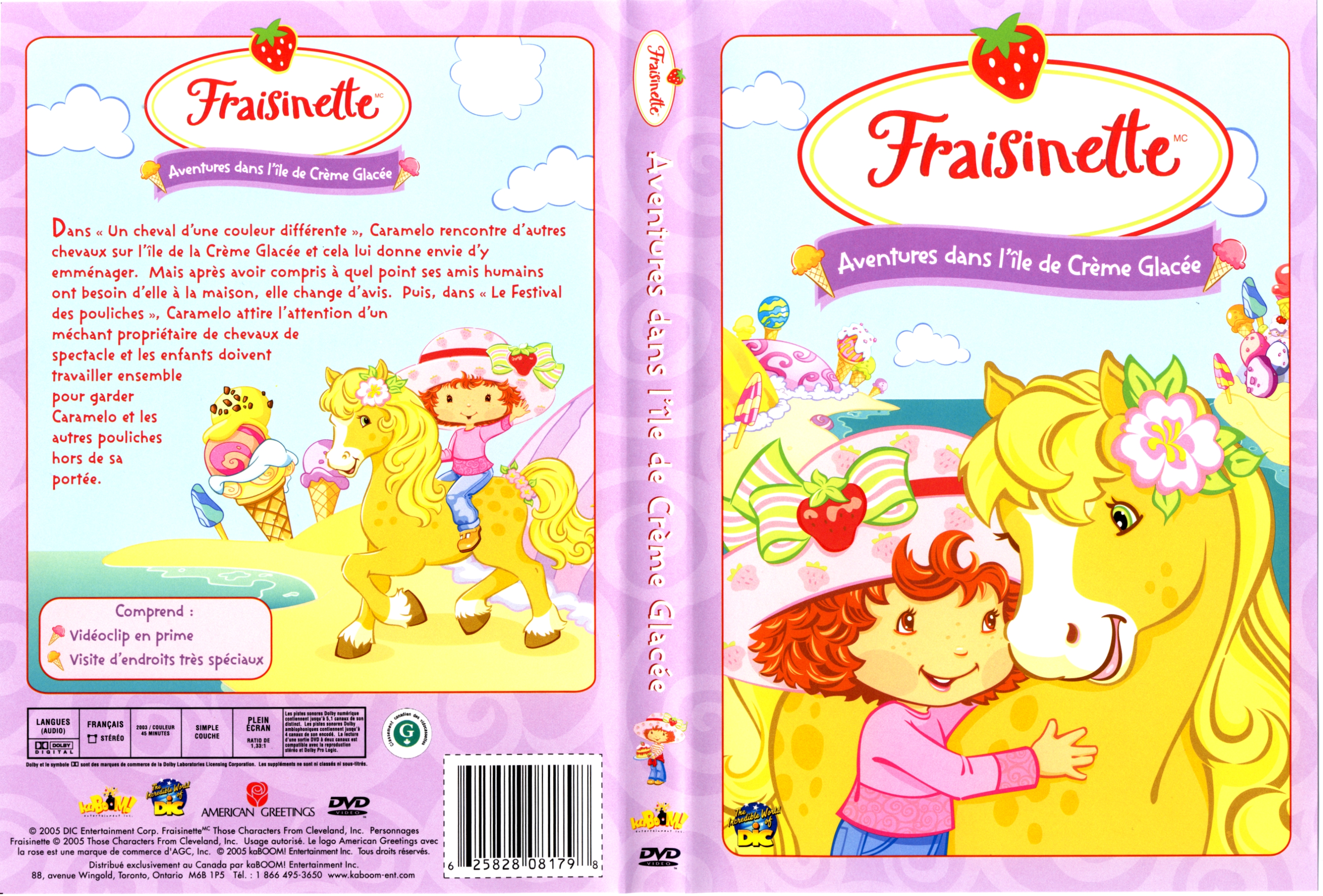 Jaquette DVD Fraisinette aventures dans l